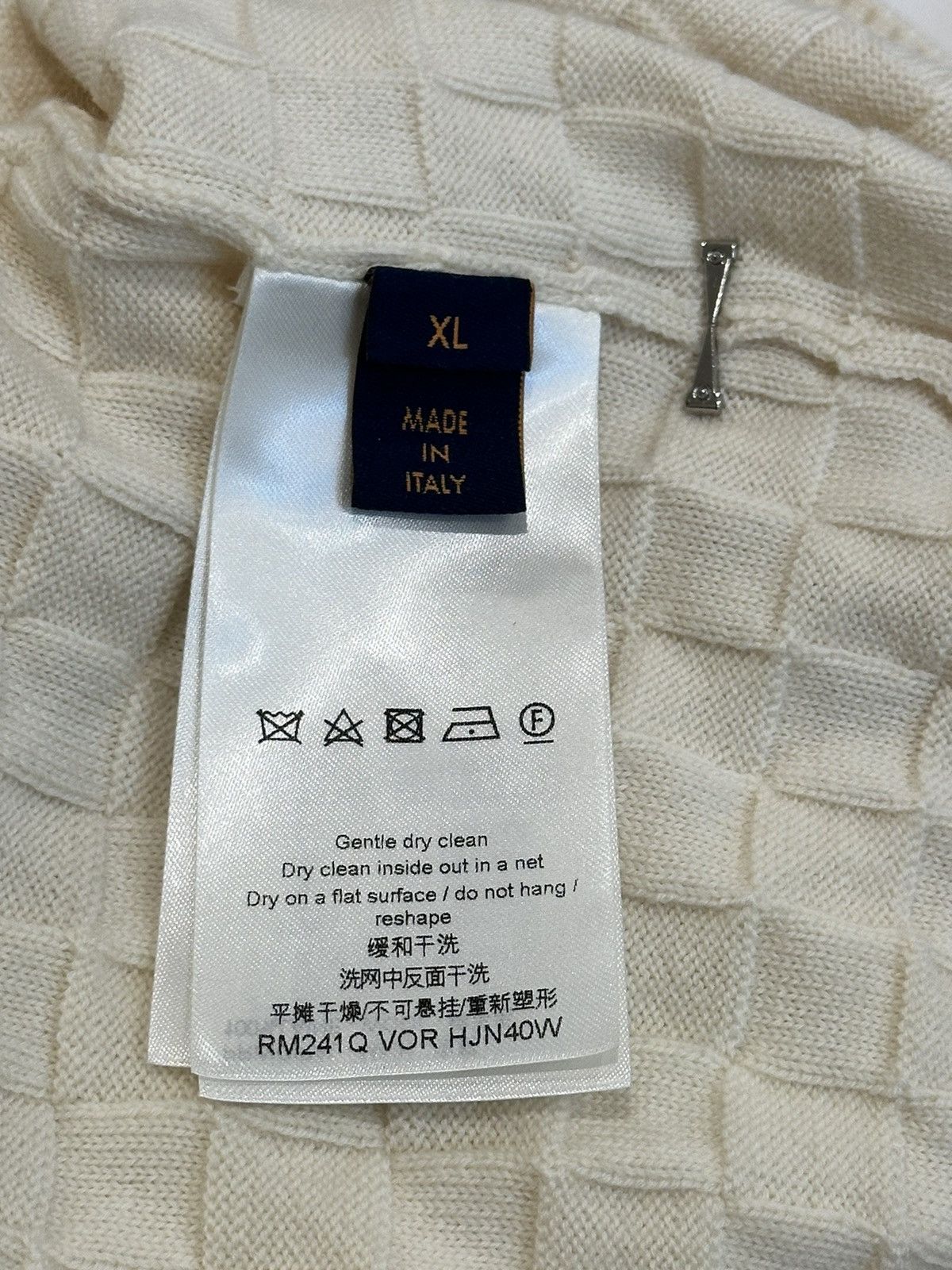 Louis Vuitton Louis Vuitton Damier Wool Long-Sleeved Crewneck Size US XL / EU 56 / 4 - 8 Thumbnail