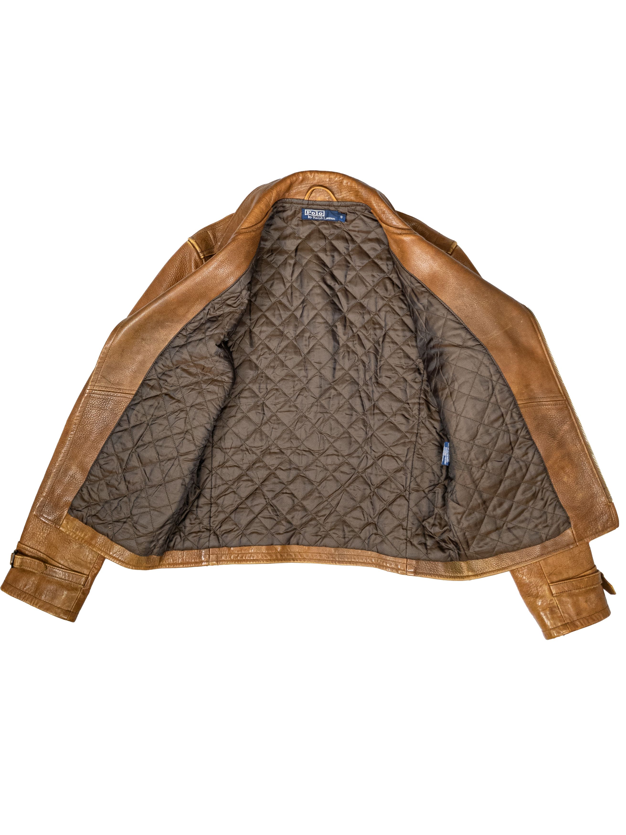 ジャケット・アウター 90s Polo Ralph Lauren Brown Leather jkt s-l400.jpg