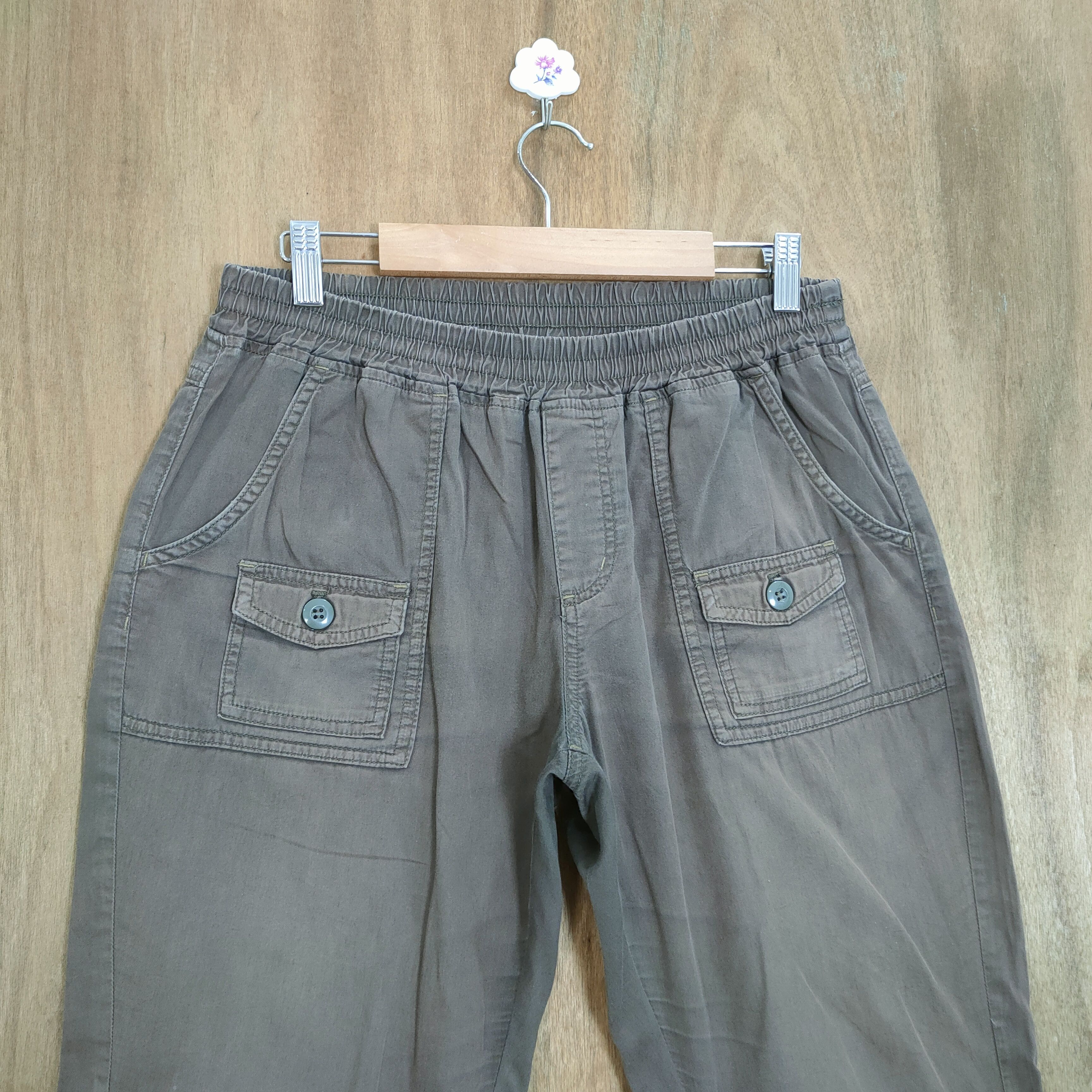 Japanese Brand SPRING LEG BROWN CARGO PANTS Size US 32 / EU 48 - 3 Thumbnail