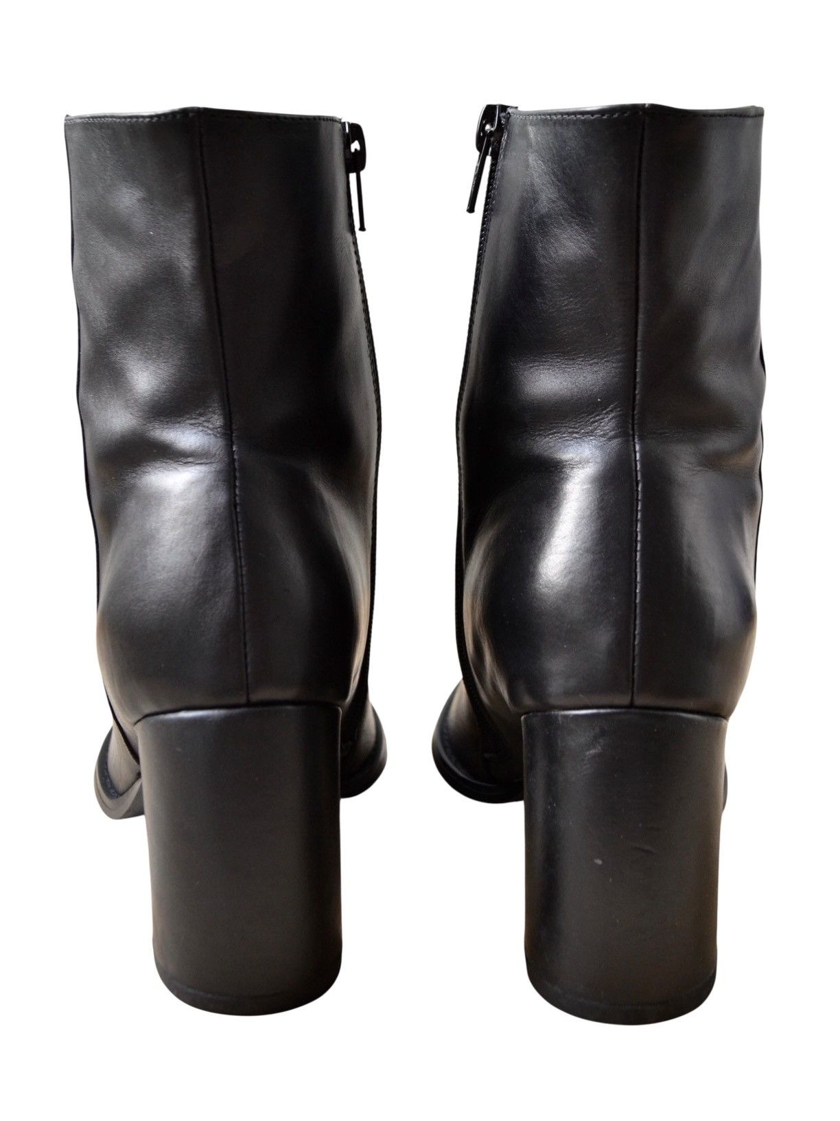 Ann Demeulemeester Early 2010’s Ann Demeulemeester Black Leather Ankle Boots Size US 7 / IT 37 - 6 Thumbnail