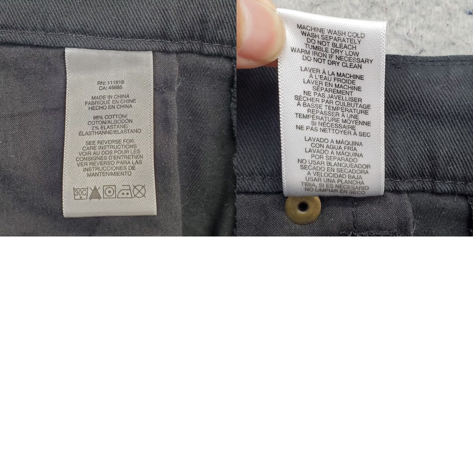 Michael Kors Michael Kors Jeans Womens 2 Black Denim Stretch Boho Dark Wash Signature 5-Pocket Denim Shirt? Size 26" / US 2 / IT 38 - 8 Thumbnail