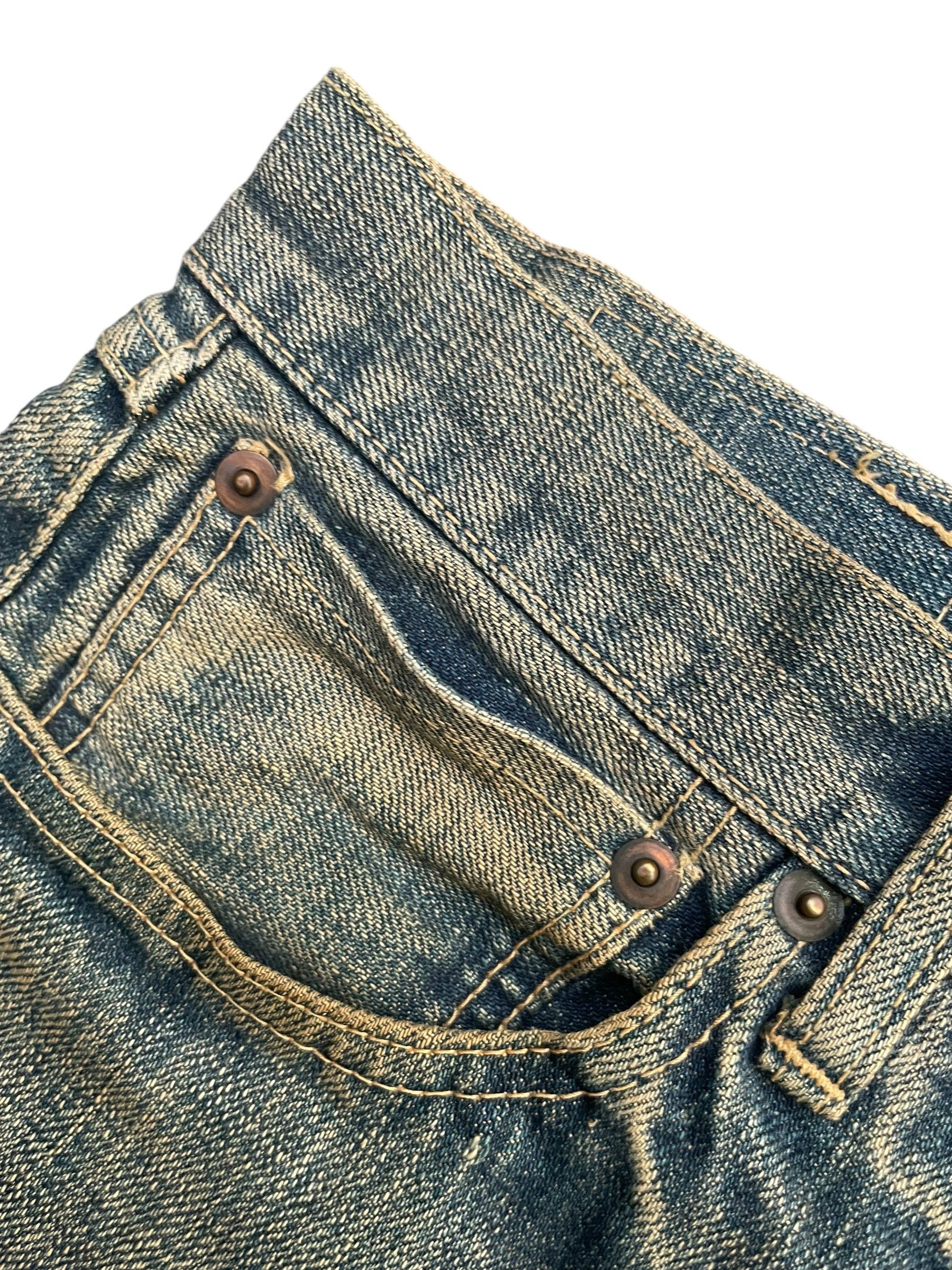 Japanese Brand Vintage Houston Denim Size US 32 / EU 48 - 4 Thumbnail