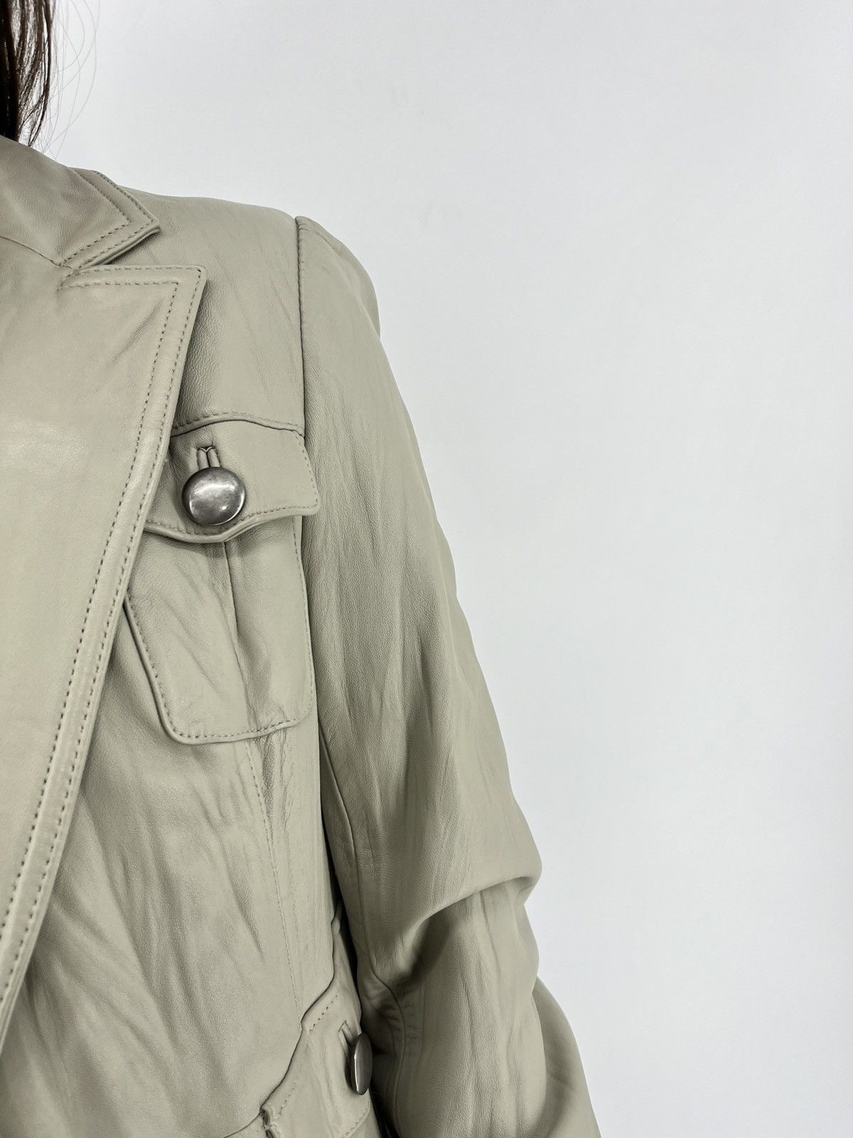 Japanese Brand × Vintage Vintage 00’s Wossivo Moto Leather Racing Y2K Jacket Size XS / US 0-2 / IT 36-38 - 7 Thumbnail