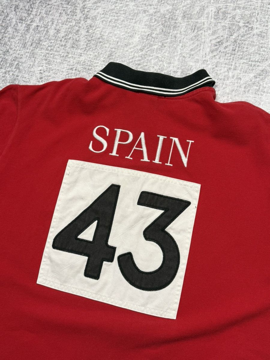 Polo Ralph Lauren Vintage Polo Ralph Lauren Red Spain Espana Polo Shirt Size US XL / EU 56 / 4 - 9 Thumbnail