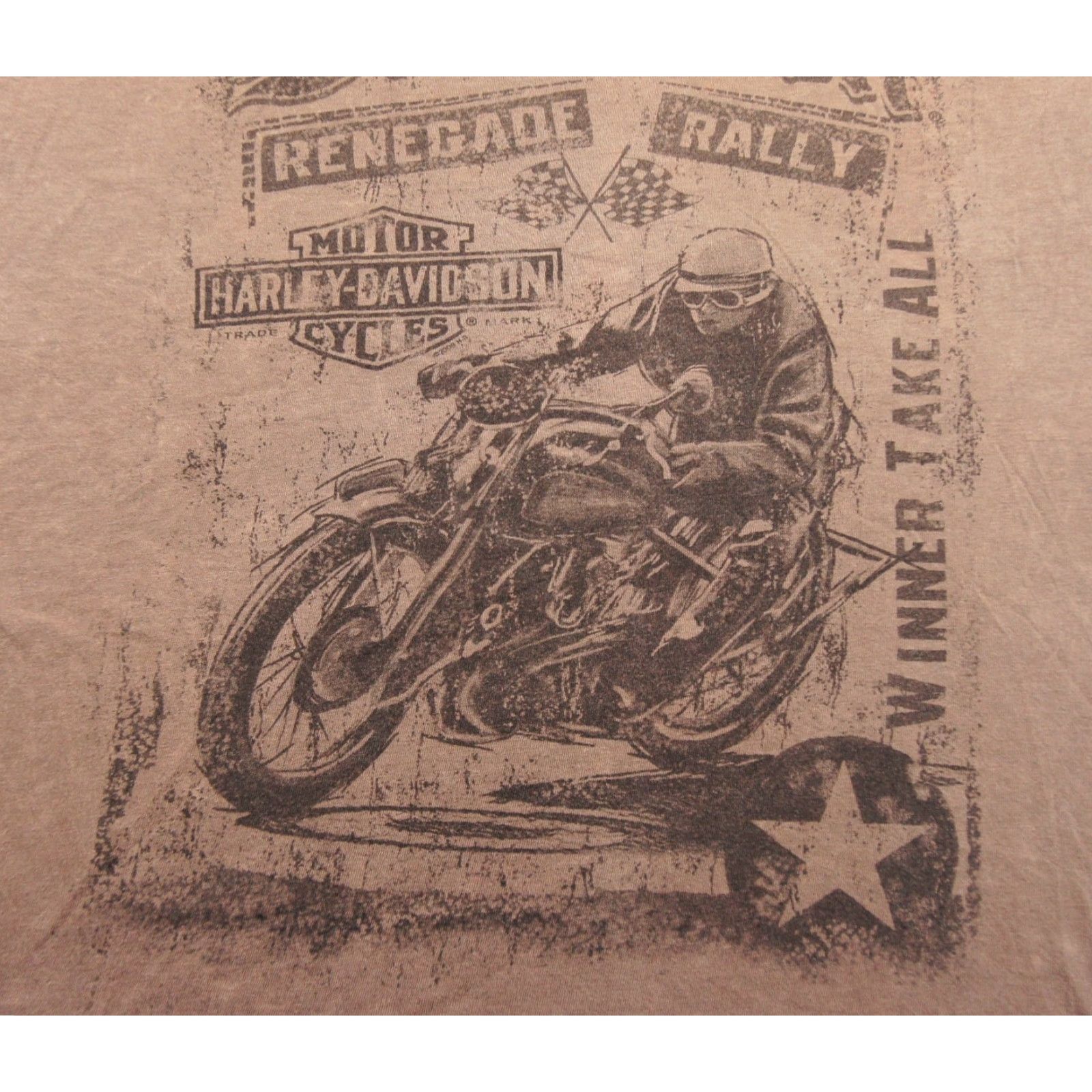 Harley Davidson Harley-Davidson Shirt Mens 2XL Beige Lightweight Tee Motorcycle Graphic Shirt T-Shirt Size US XXL / EU 58 / 5 - 3 Thumbnail