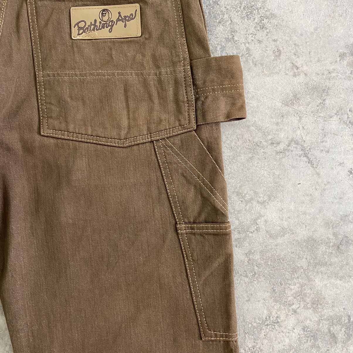 Bape × Vintage Double Knee Denim Size US 31 - 16 Thumbnail