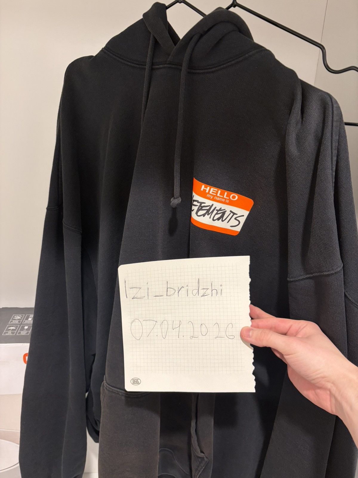 Vetements Vetements Hoodie Hello My Name Is Size US M / EU 48-50 / 2 - 1 Thumbnail