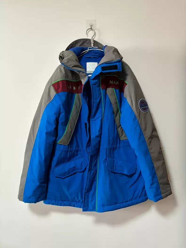Martine Rose Napapijri x Martine Rose blue and grey padded jacket Size US M / EU 48-50 / 2 - 1 Thumbnail