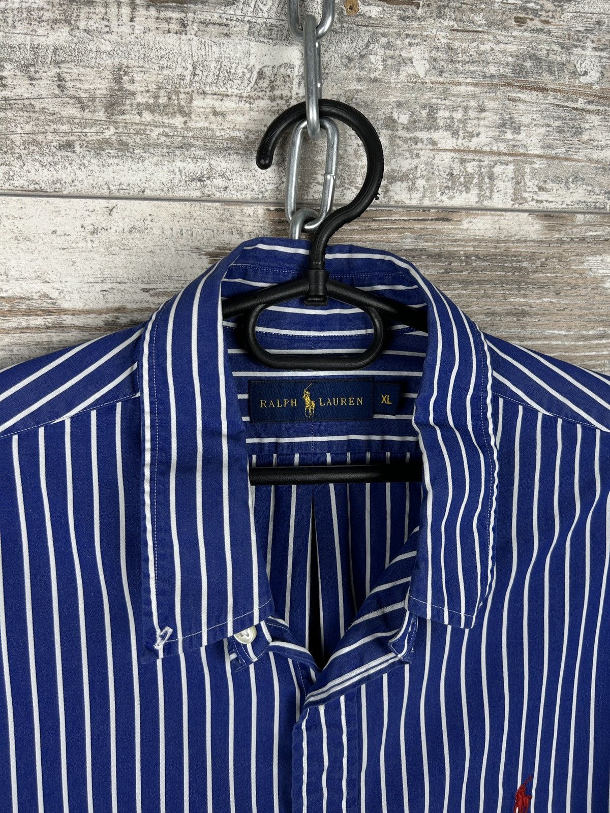 Polo Ralph Lauren × Vintage Mens Vintage Polo Ralph Lauren Stripes shirts button up rare Size US XL / EU 56 / 4 - 4 Thumbnail