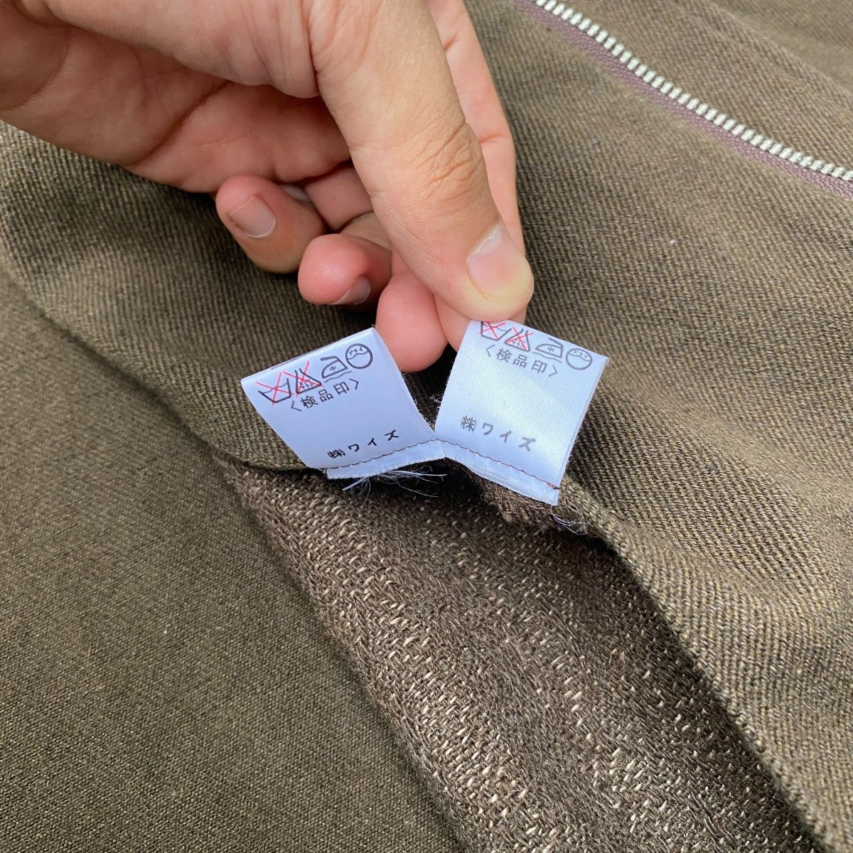 Yohji Yamamoto RARE Y's - Yohji Yamamoto 90s Wool Linen Blend Jacket Size US M / EU 48-50 / 2 - 8 Thumbnail