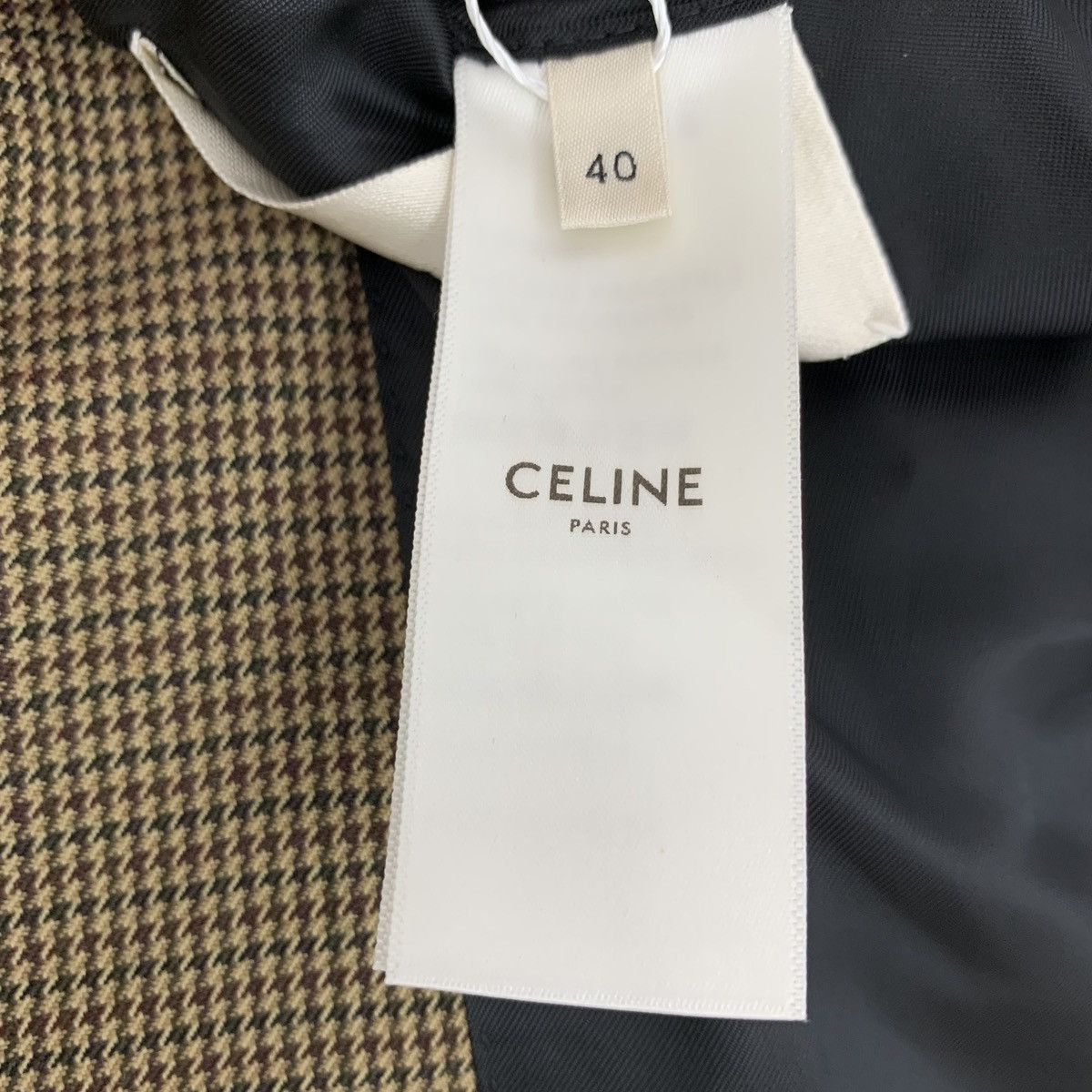 Celine Celine Dark Brown Chambray Cashmere Lapel Blazer Size M / US 6-8 / IT 42-44 - 7 Thumbnail