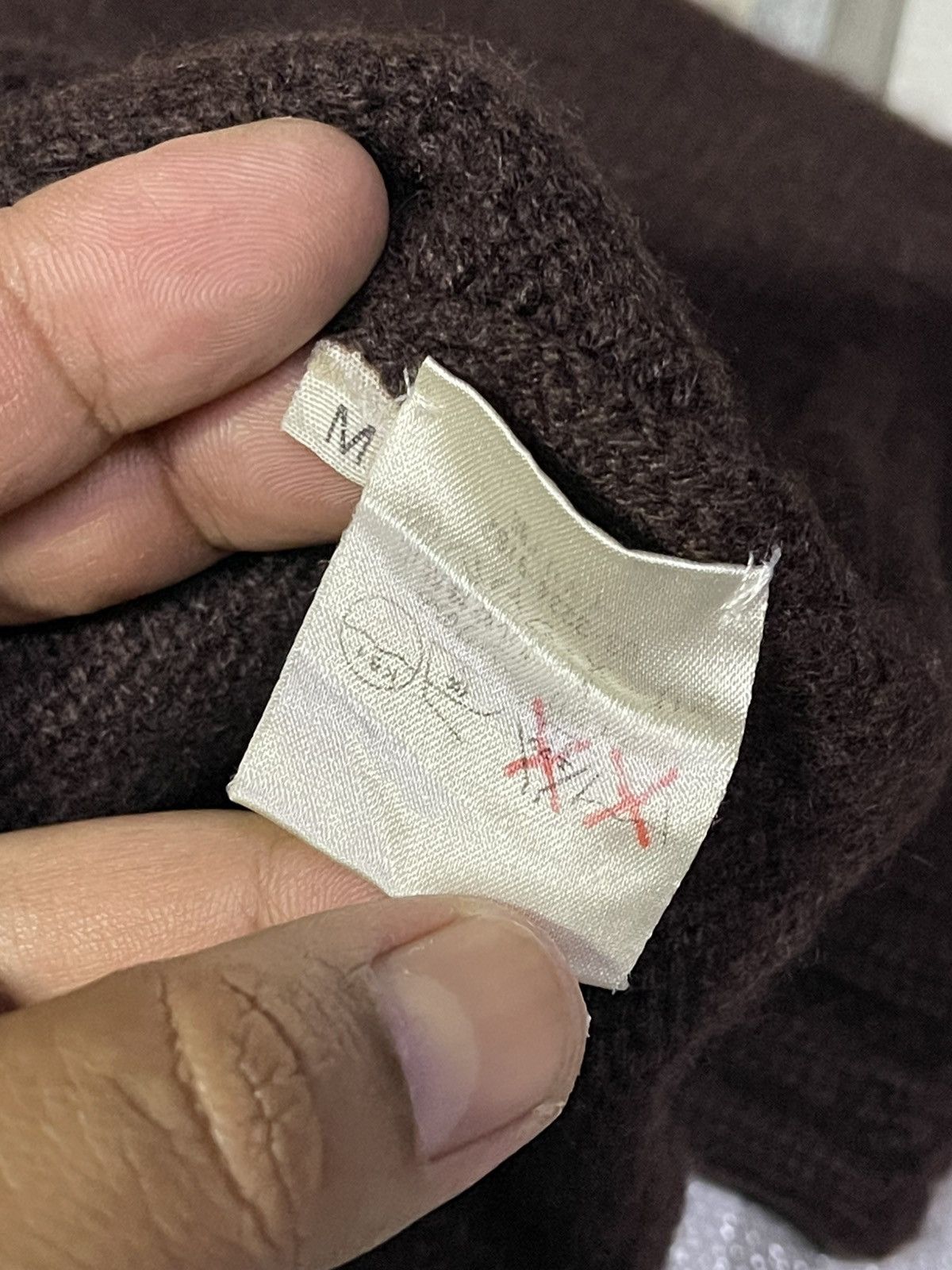Celine × Vintage Vintage Celine Brown Wool Short Sleeve Turtleneck Size US M / EU 48-50 / 2 - 6 Thumbnail