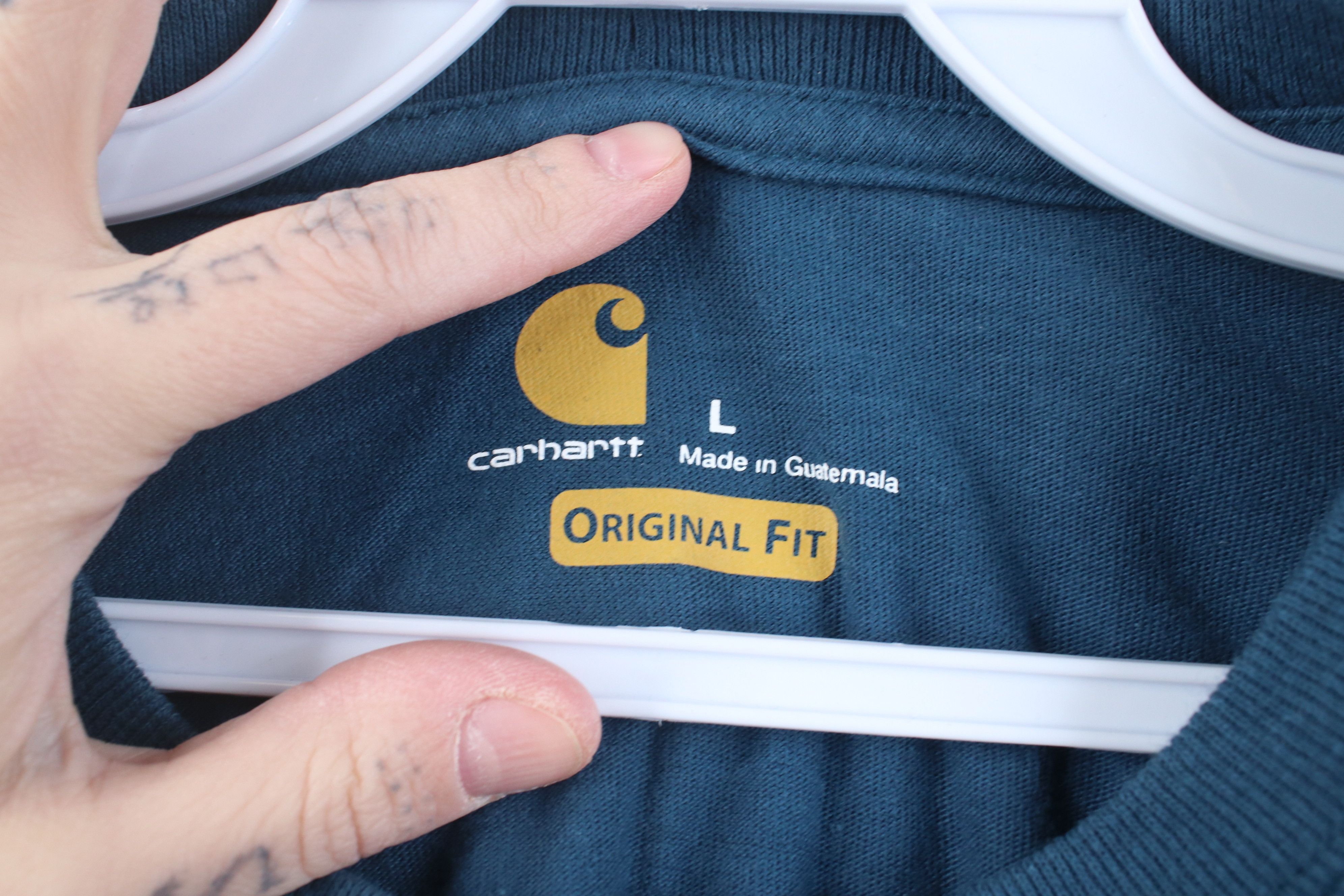 Carhartt Vintage Y2K Carhartt Original Fit Pocket T-Shirt Blue Cotton Size US L / EU 52-54 / 3 - 10 Thumbnail