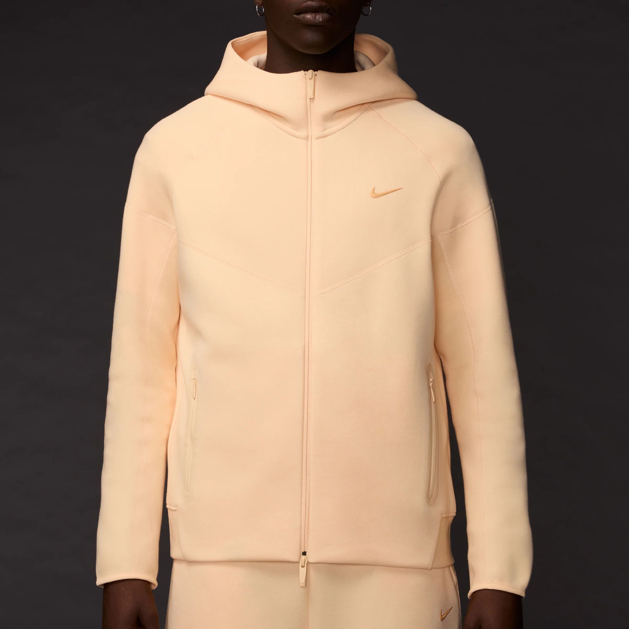 Drake Nike x NOCTA Tech Fleece Full Zip Hoodie Ice Peach Size US XXL / EU 58 / 5 - 6 Thumbnail