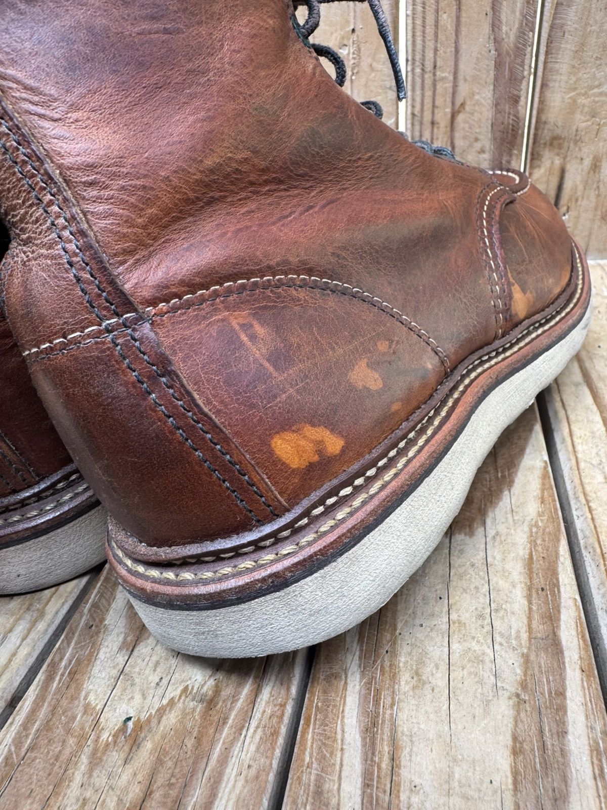 Red Wing Red wing 1907 MOC TOE brown leather boots USA 9.5 D UK 8.5 Size US 9.5 / EU 42-43 - 10 Thumbnail
