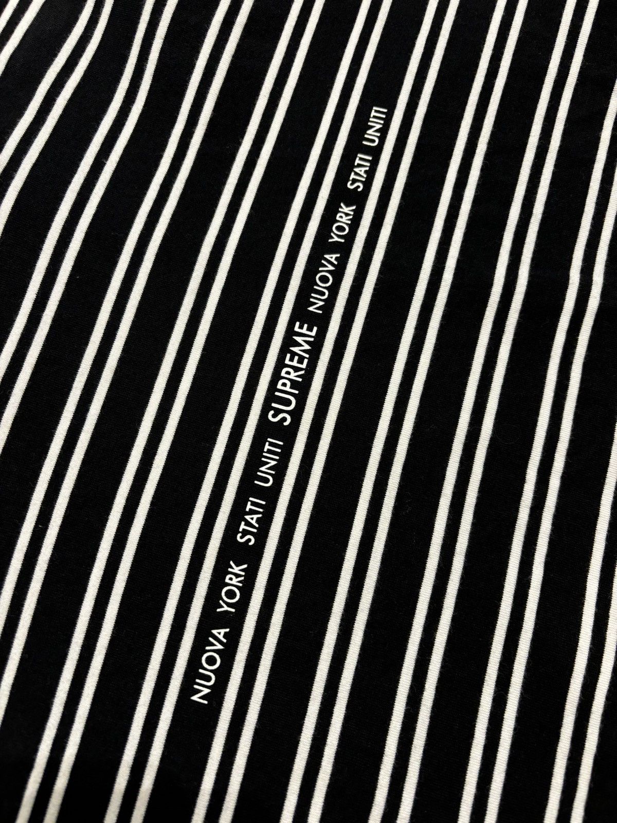 Supreme Supreme Striped Italian Tee Size US L / EU 52-54 / 3 - 3 Thumbnail