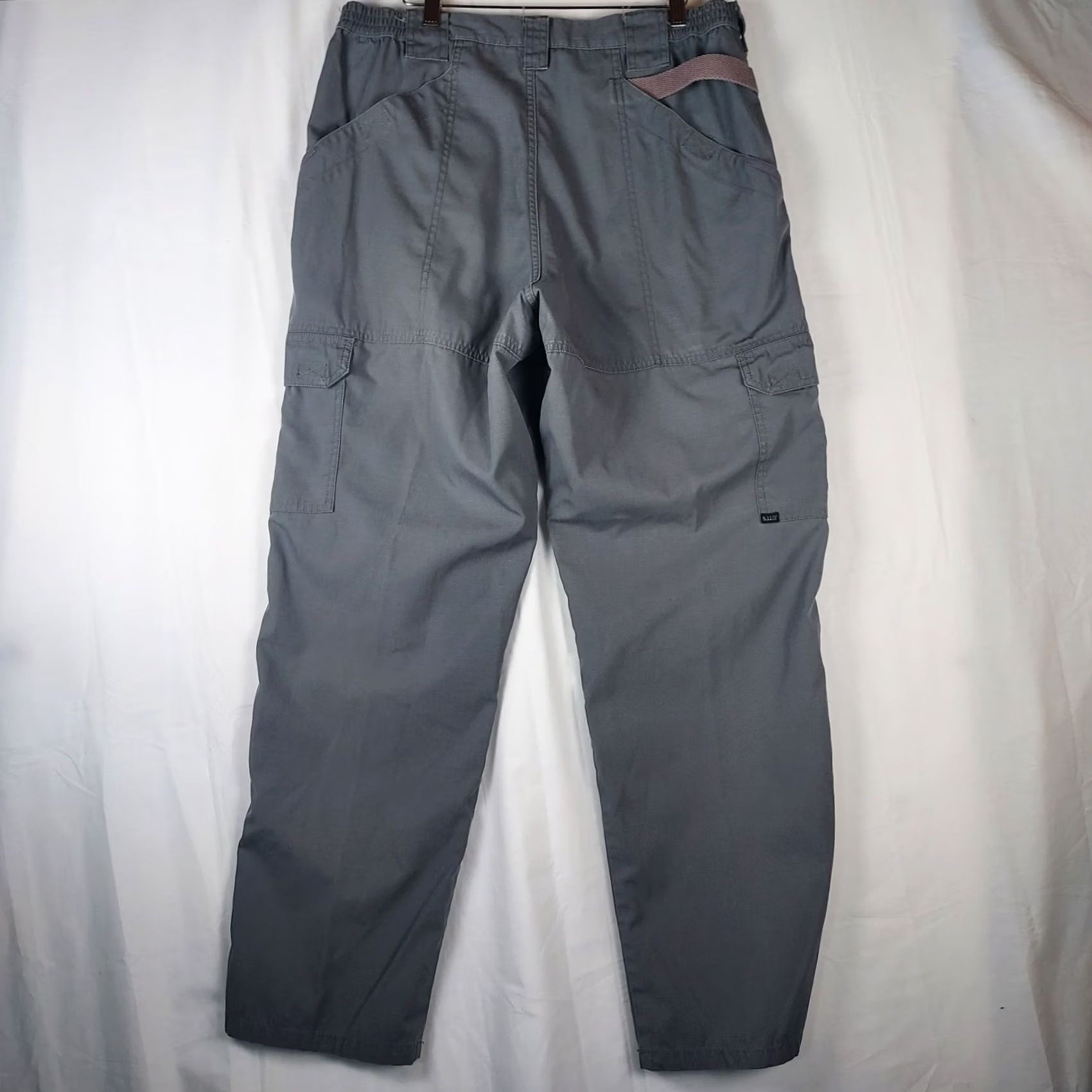 Vintage 5.11 Tactical Men's Cargo Pants 36×32 Gray with Utility Pockets Durable Canvas Straight Leg Flat Front Regular Waist 36 Machine Washable Men) Size US 36 / EU 52 - 2 Thumbnail
