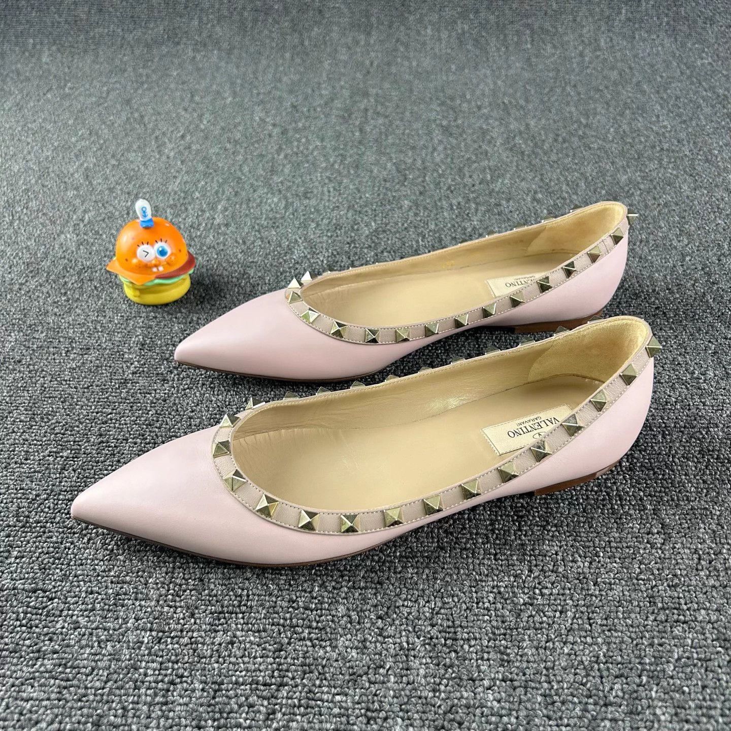 Valentino Valentino Pink Flat with Studs EUR 39.5 Size US 8.5 / IT 38.5 - 1 Thumbnail