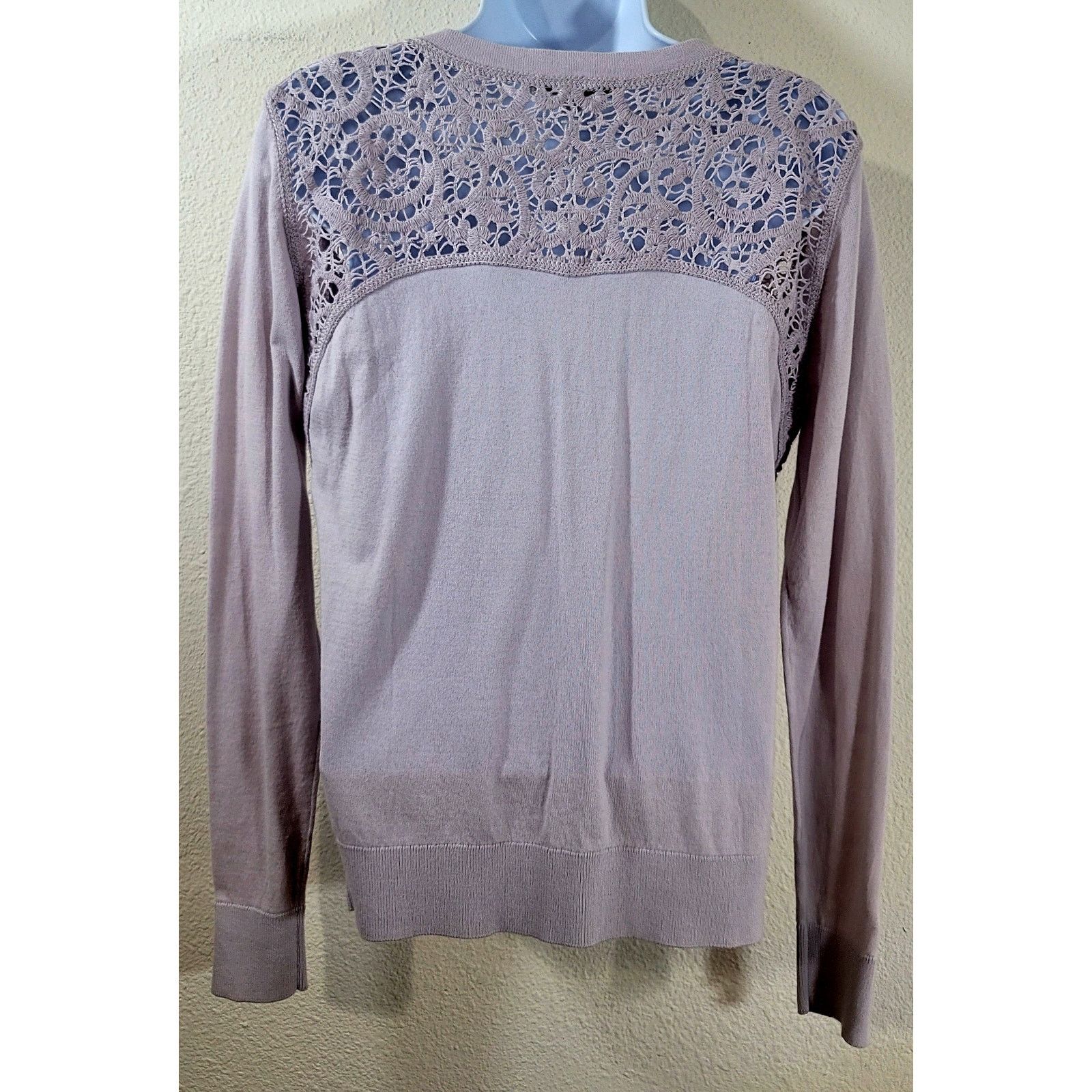 Other CAbi Lilac Light Purple Crochet Collar Cardigan Sweater S Size S / US 4 / IT 40 - 2 Thumbnail