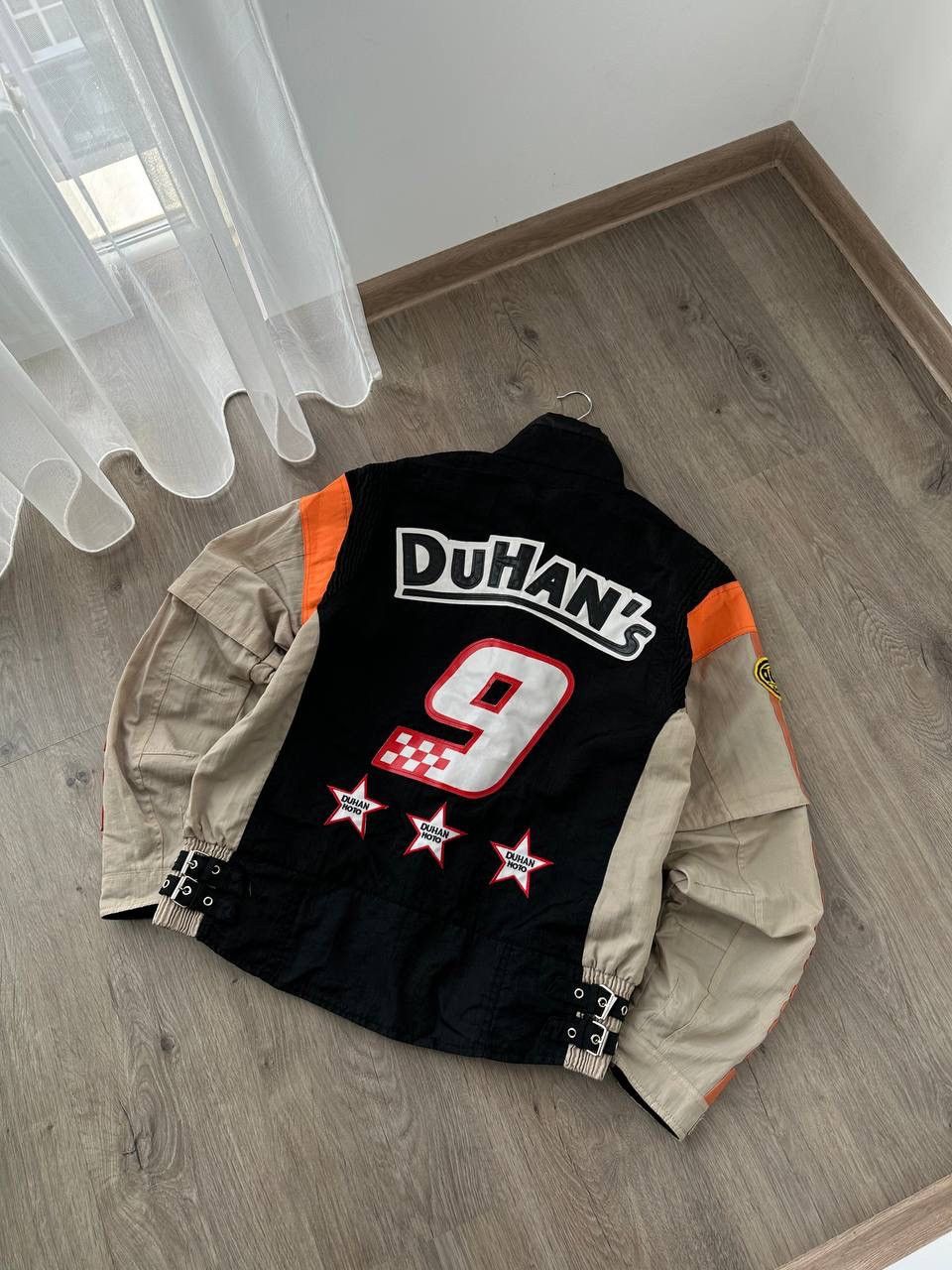 Japanese Brand × Vintage Vintage Duhan’s Shocki Moto Black Big Logo Racing Jacket Size US L / EU 52-54 / 3 - 17 Thumbnail