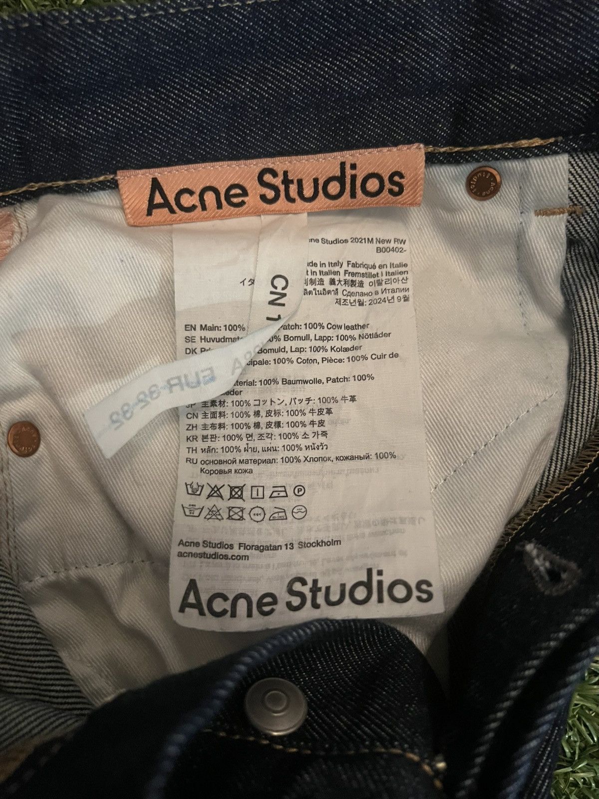 Acne Studios Acne Studios 2021M Regular Fit Jeans Selvedge Blue Denim Size US 32 / EU 48 - 5 Thumbnail