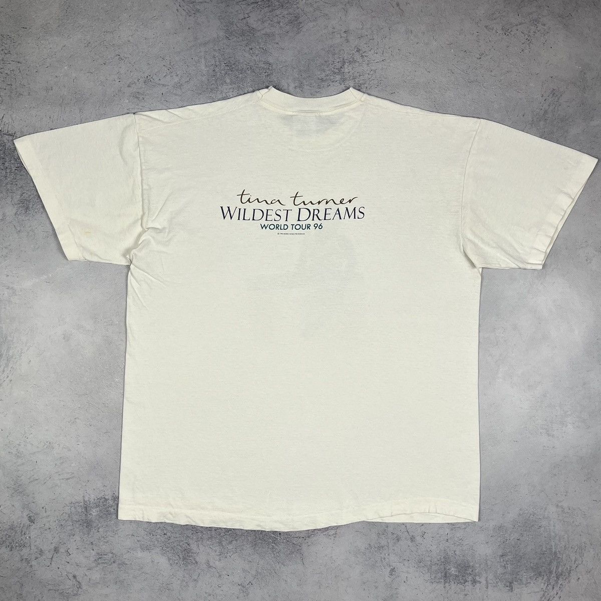 Band Tees Vintage Tina Turner Wildest Dreams tour rare tee 1996 Size US XL / EU 56 / 4 - 19 Thumbnail