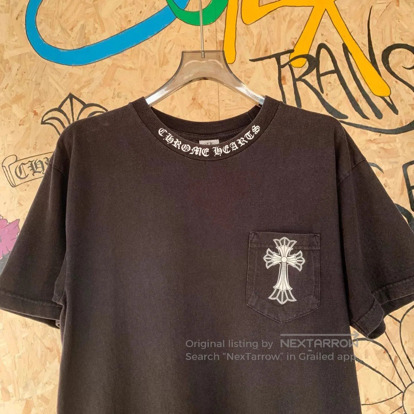 Chrome Hearts Black Short Sleeve T-Shirt with Cross Pocket. Size US L / EU 52-54 / 3 - 3 Thumbnail