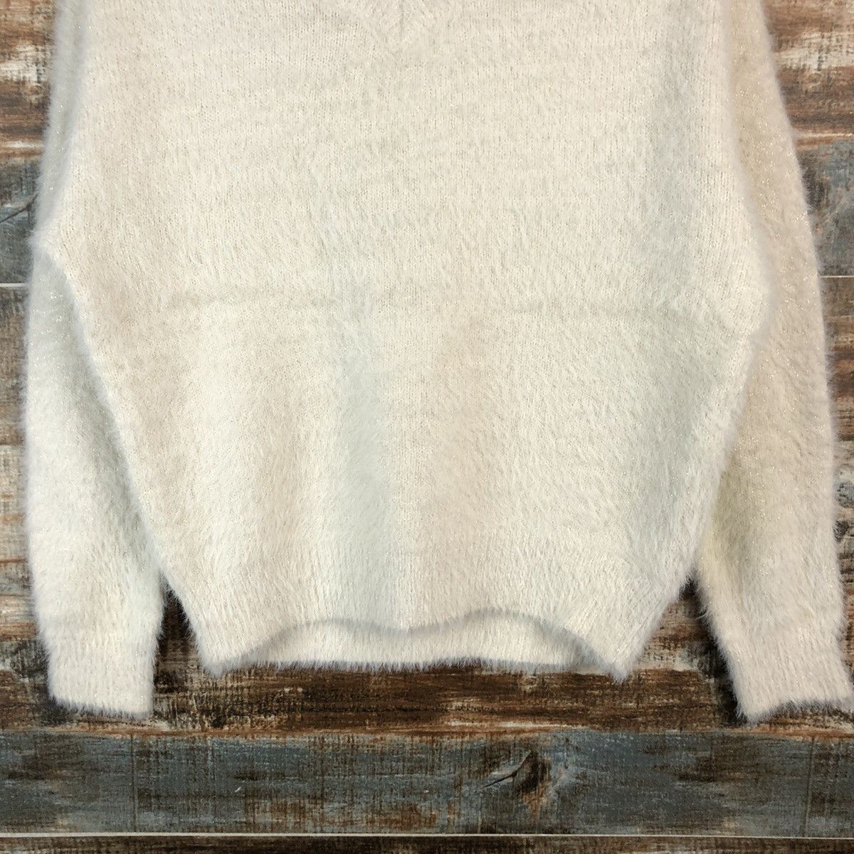 Vintage DLL Majestic Legon Cream Mohair Knitwear #C049 Size M / US 6-8 / IT 42-44 - 6 Thumbnail