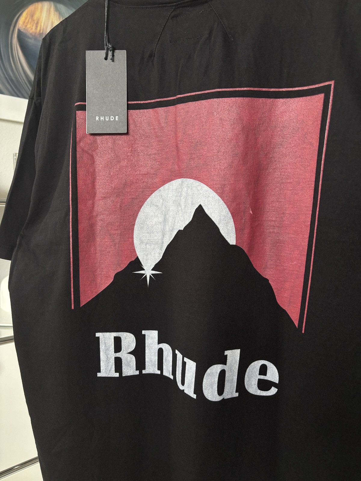 Rhude RHUDE | NEW RED BLACK MOONLIGHT GRAPHIC TEE Size US S / EU 44-46 / 1 - 6 Thumbnail