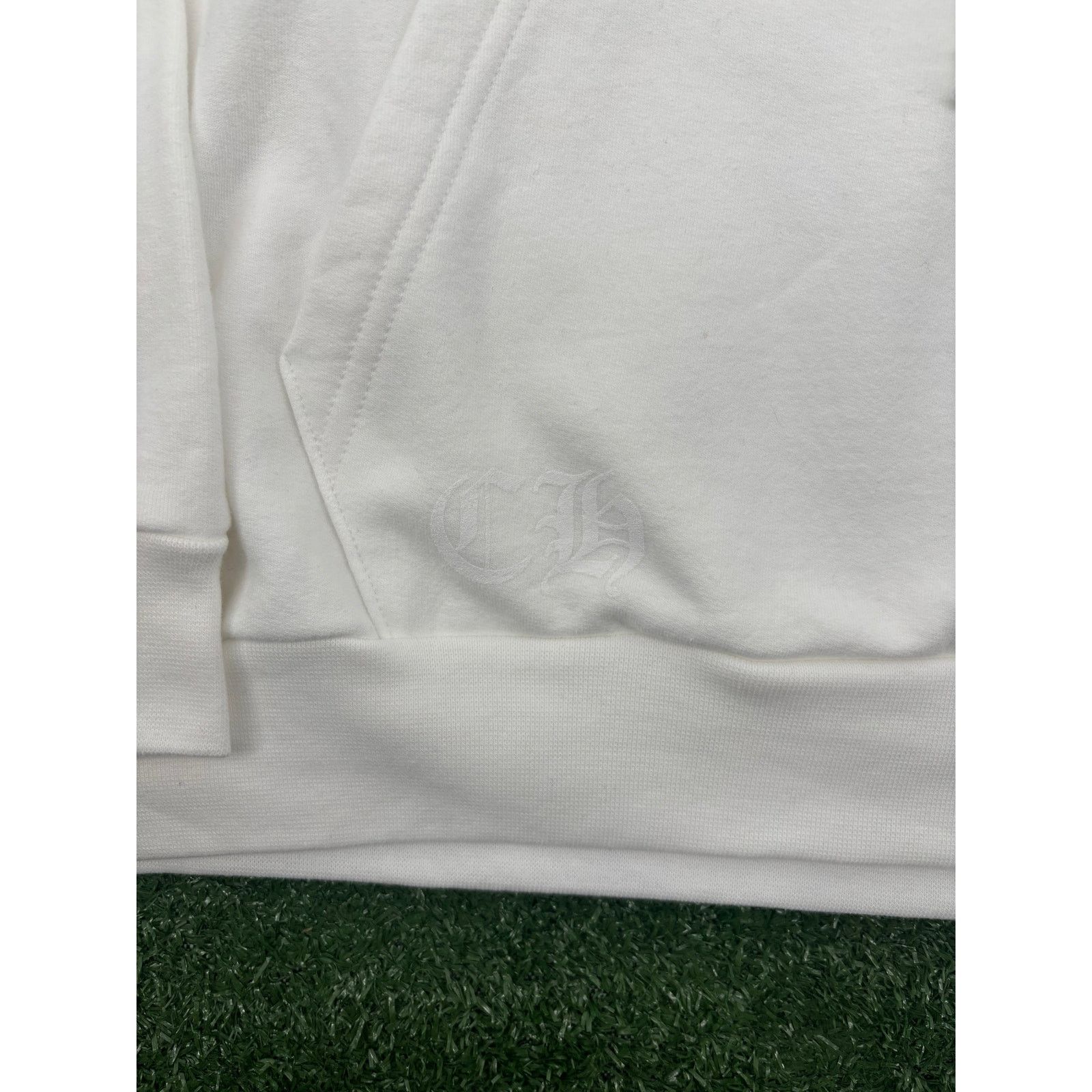 Chrome Hearts Chrome Hearts Miami Horseshoe Logo White Hoodie Size Large Size US L / EU 52-54 / 3 - 6 Thumbnail