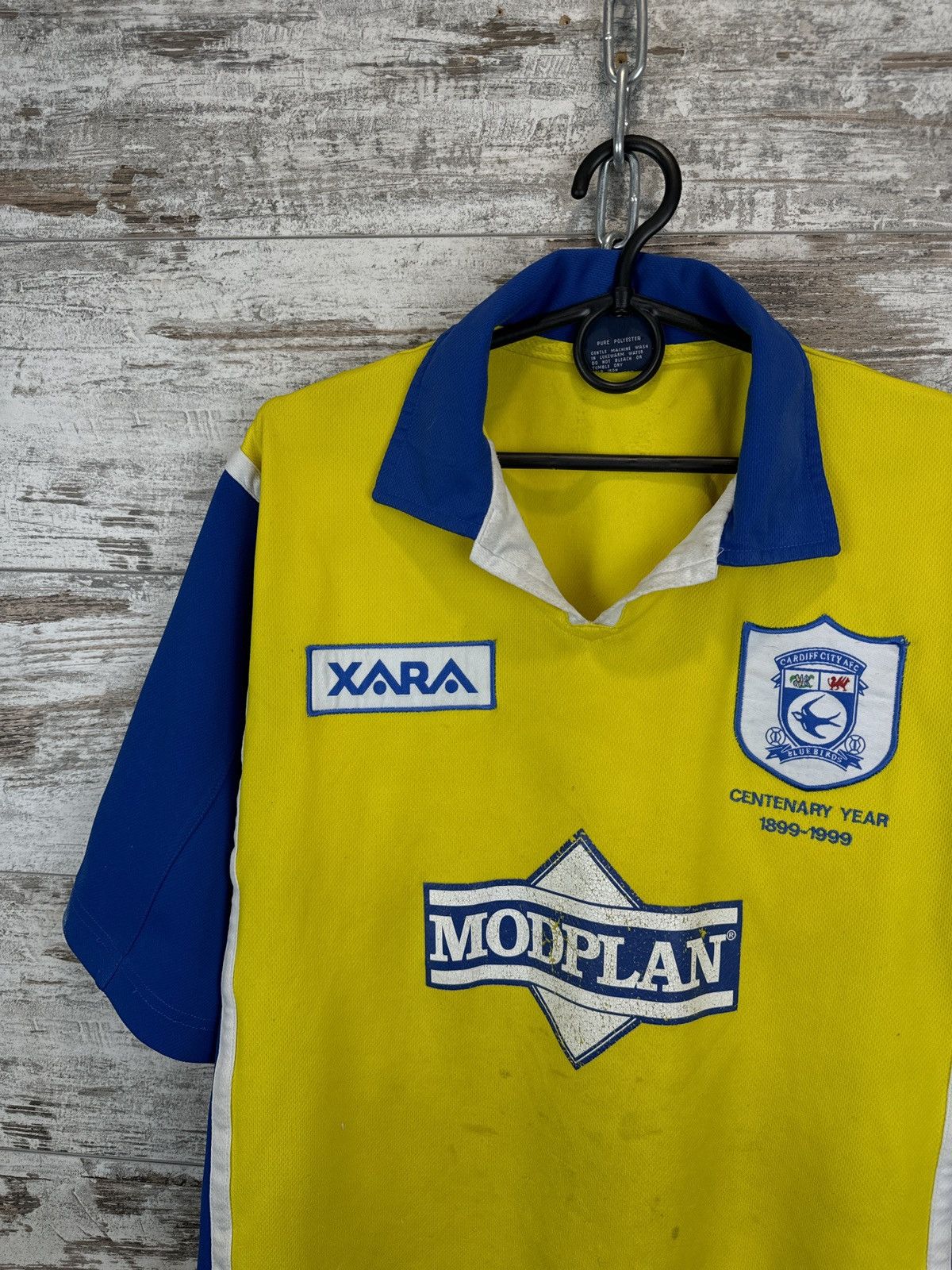 Vintage Mens Vintage XARA Cardiff City T-shirt soccer jersey 98-00 Size US XL / EU 56 / 4 - 3 Thumbnail