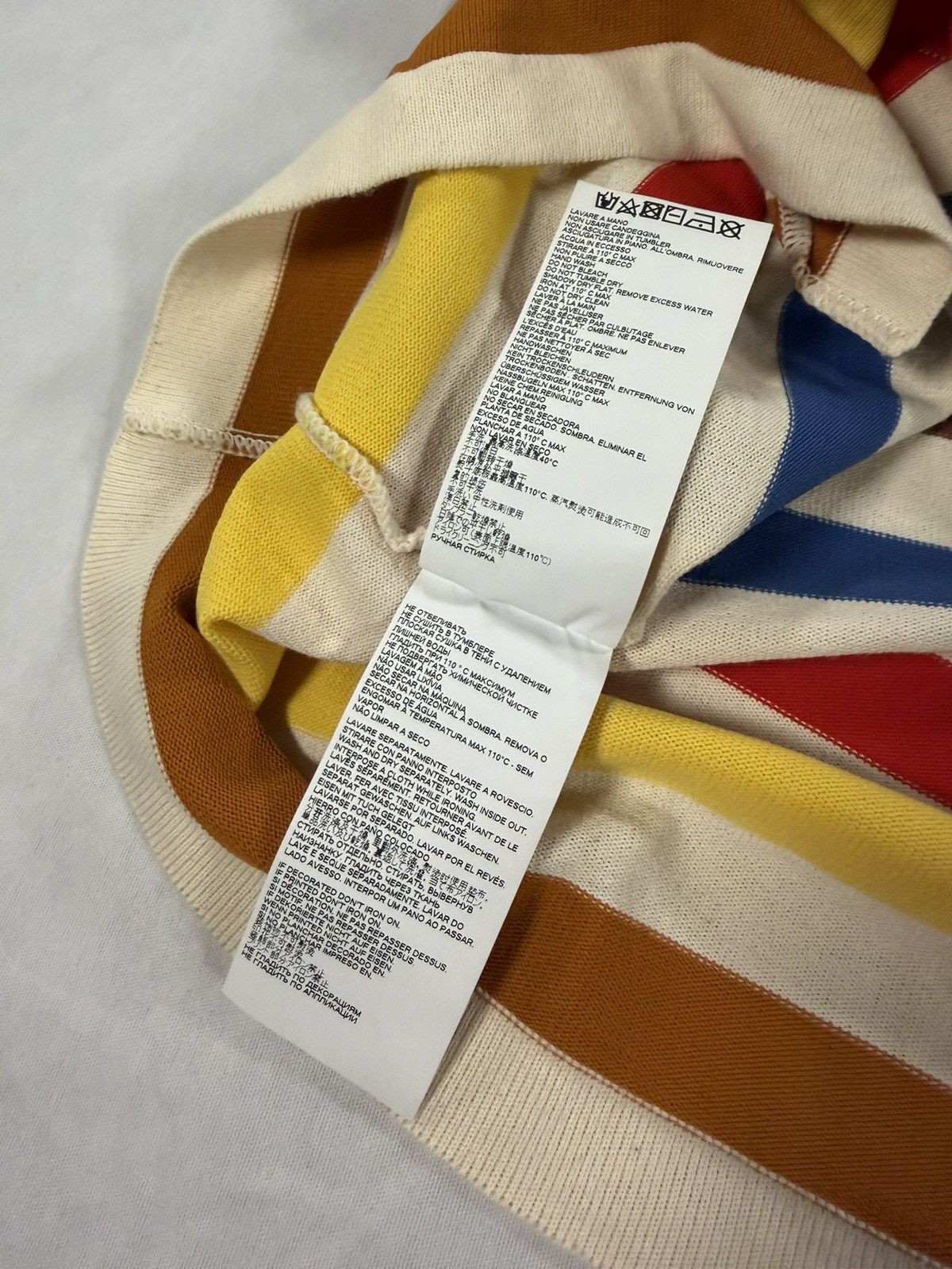 Marni Marni Multicolor Striped Asymmetrical Polo Size 46 / S Size US S / EU 44-46 / 1 - 6 Thumbnail