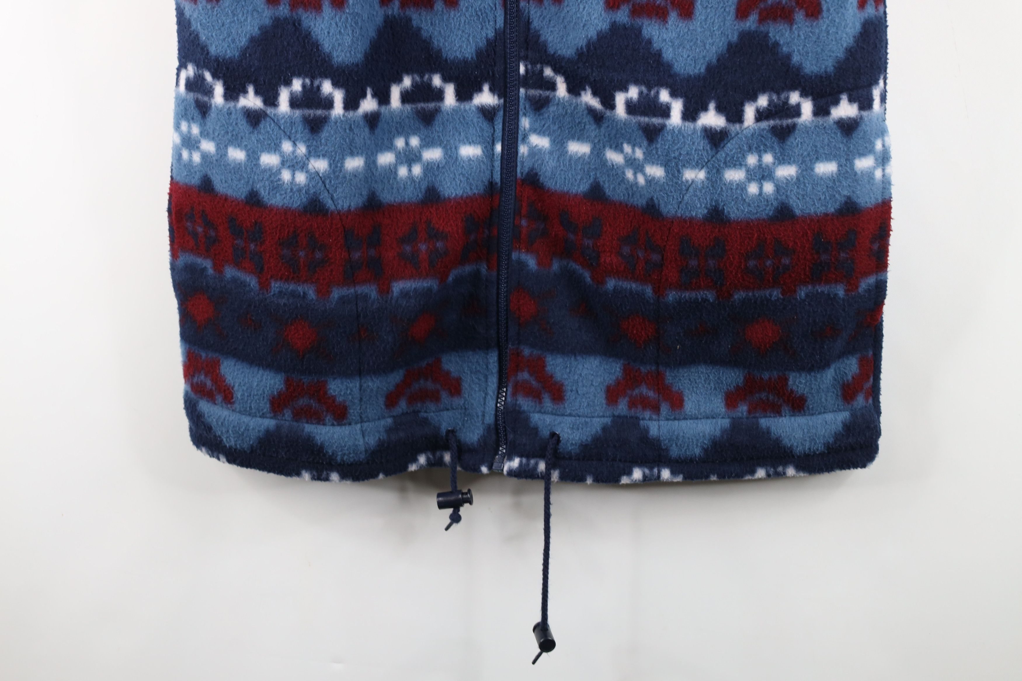 Vintage Vintage 90s Streetwear Fair Isle Fleece Full Zip Vest Jacket Size US S / EU 44-46 / 1 - 3 Thumbnail