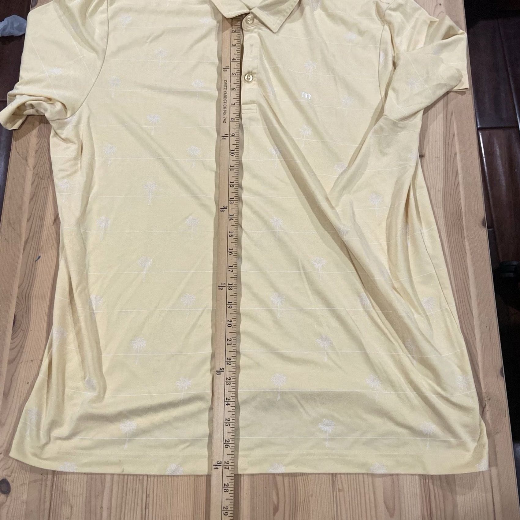TravisMathew Travis Mathew Polo Shirt Mens 2XL Yellow California Palm Trees Golf Shirt Size US XXL / EU 58 / 5 - 3 Thumbnail