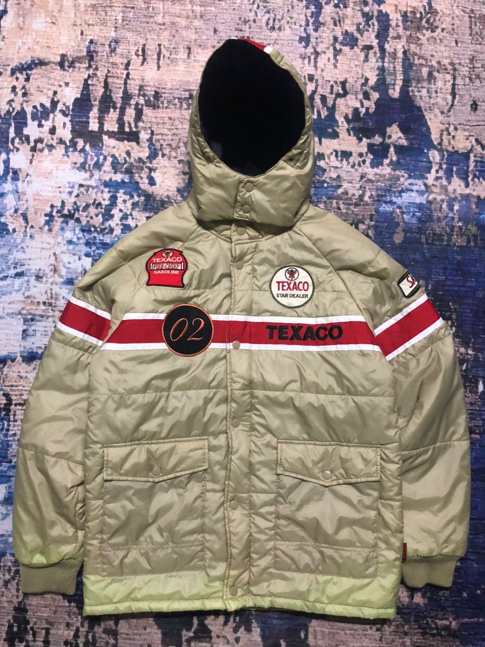 Texaco Fire Chief Gasoline Down Jacket Faded