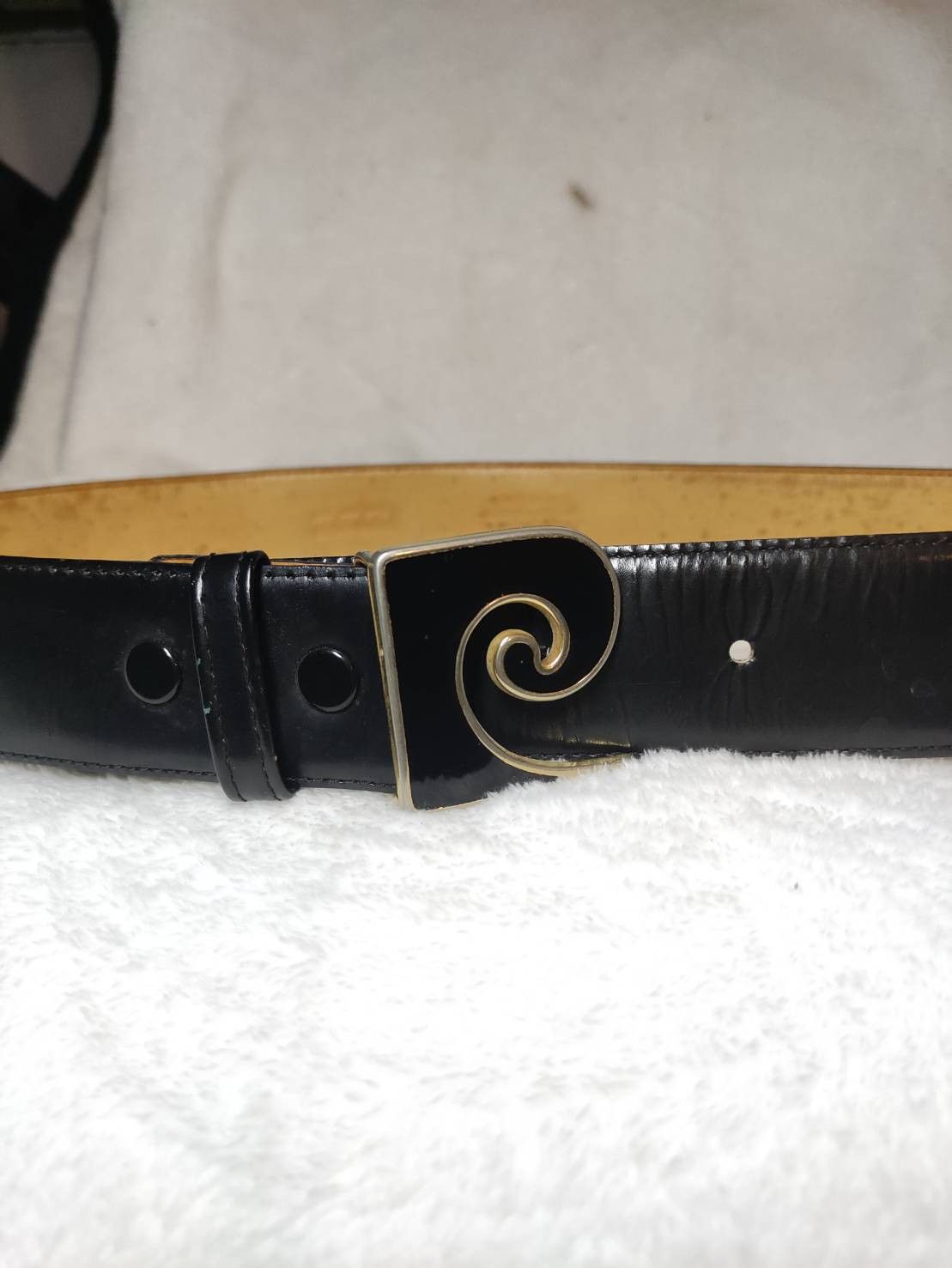Pierre Cardin Vintage Pierre Cardin Solid Brass Made in Italy Leather Belt Size ONE SIZE - 3 Thumbnail