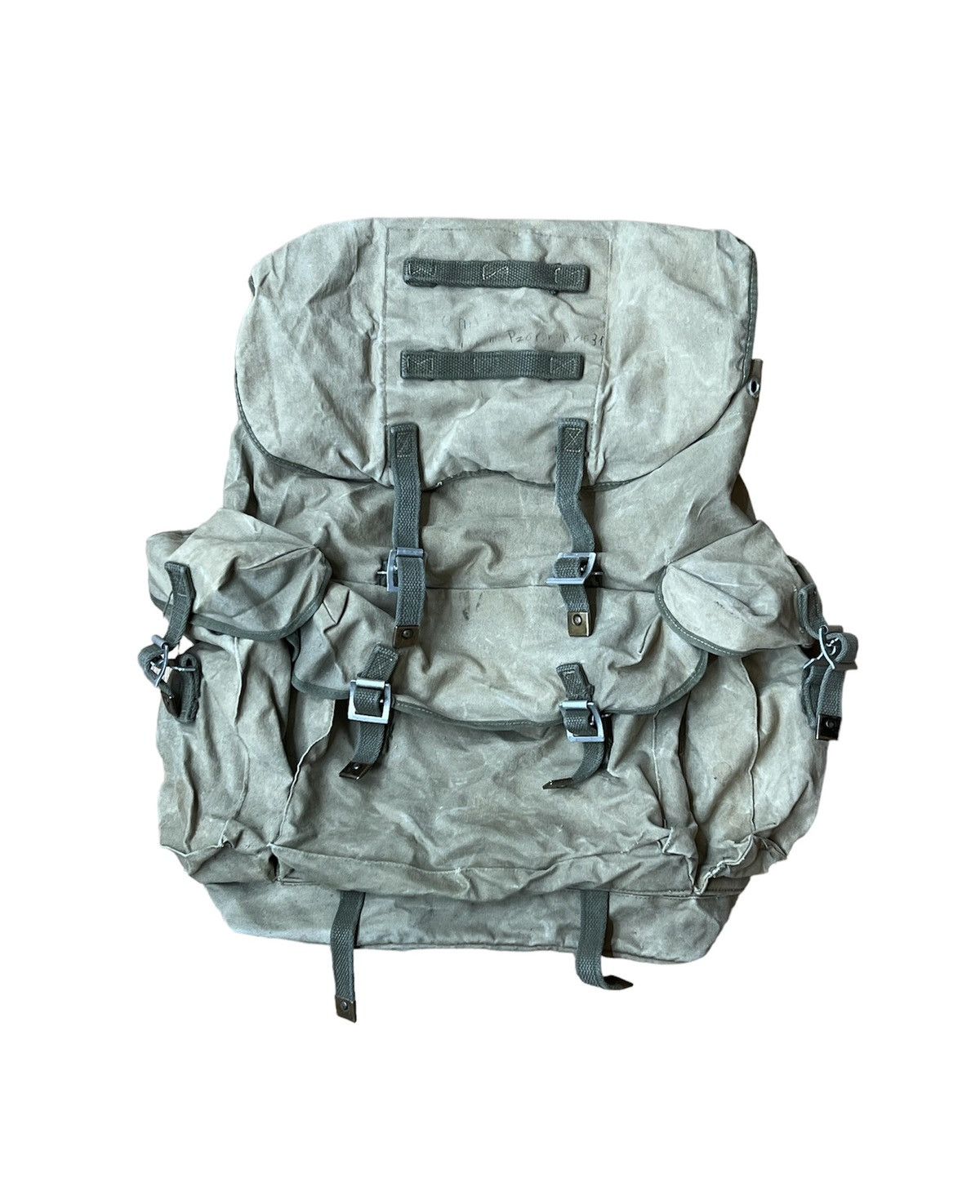 Vintage US Military Army Tan Brown Rucksack Backpack