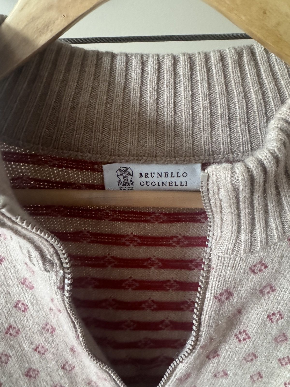 Brunello Cucinelli Brunello Cucinelli Quarter Zip Size US L / EU 52-54 / 3 - 2 Thumbnail