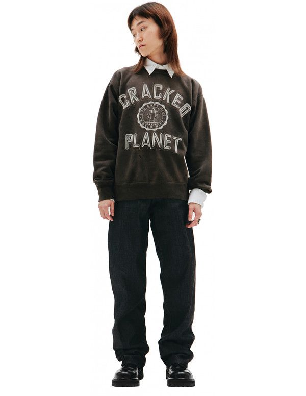 Saint Michael Cracked Planet Crewneck Sweatshirt Size US L / EU 52-54 / 3 - 2 Thumbnail