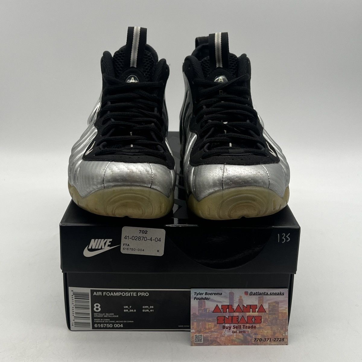 Nike Air Foamposite pro silver surfer Size US 8 / EU 41 - 2 Thumbnail