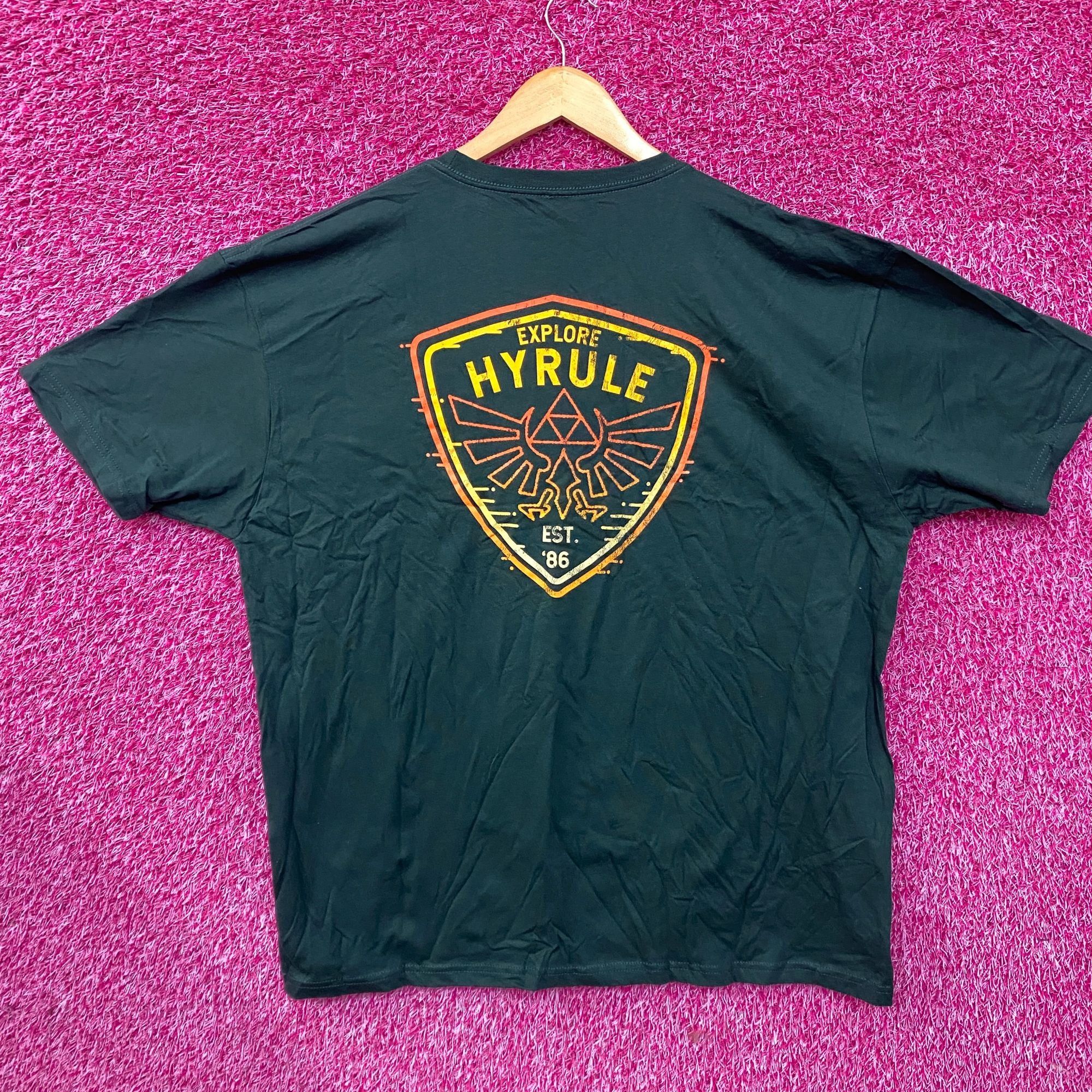 Nintendo The Legend Of Zelda Hyrule Shield graphic Design T-Shirt 2XL Size US XXL / EU 58 / 5 - 2 Thumbnail