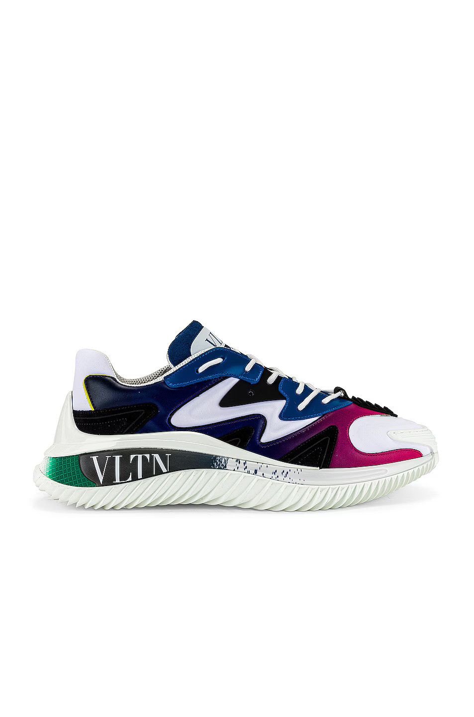 Valentino o1y0525 Logo Leather Low-Top Sneakers in Multicolor Size US 8.5 / EU 41-42 - 1 Thumbnail