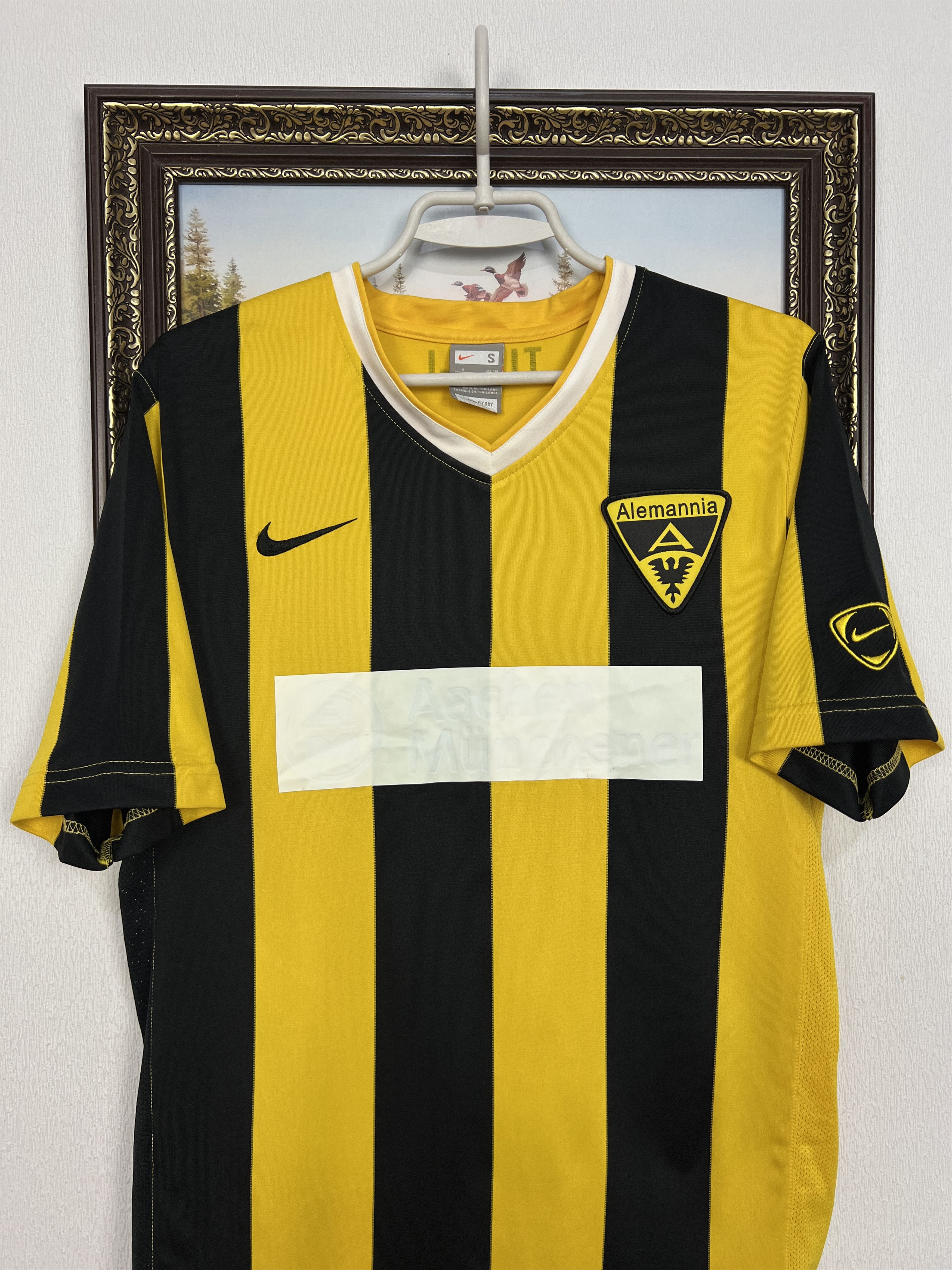 Nike Alemannia Aachen football shirt 2009 Soccer Jersey Trikot Size US S / EU 44-46 / 1 - 2 Thumbnail