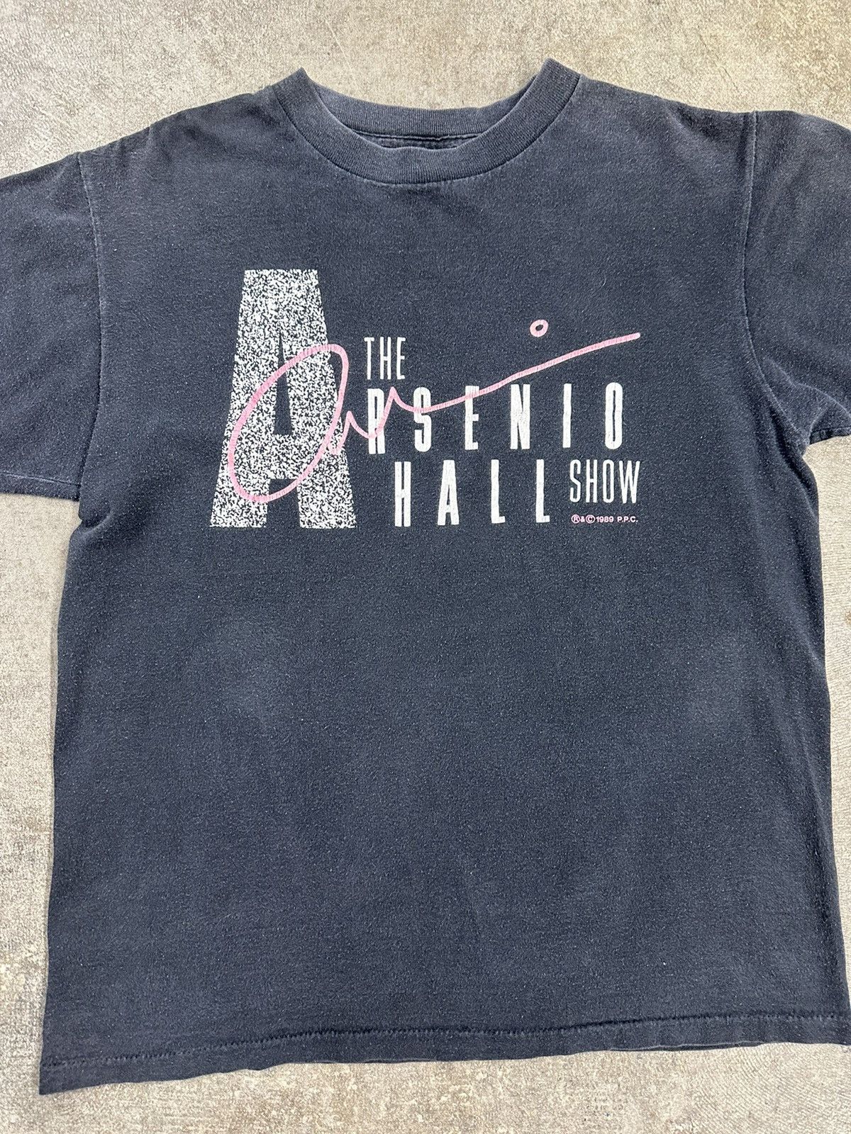 Vintage Vintage 80s The Arsenio Hall Show Graphic Promo T-Shirt Size US M / EU 48-50 / 2 - 3 Thumbnail