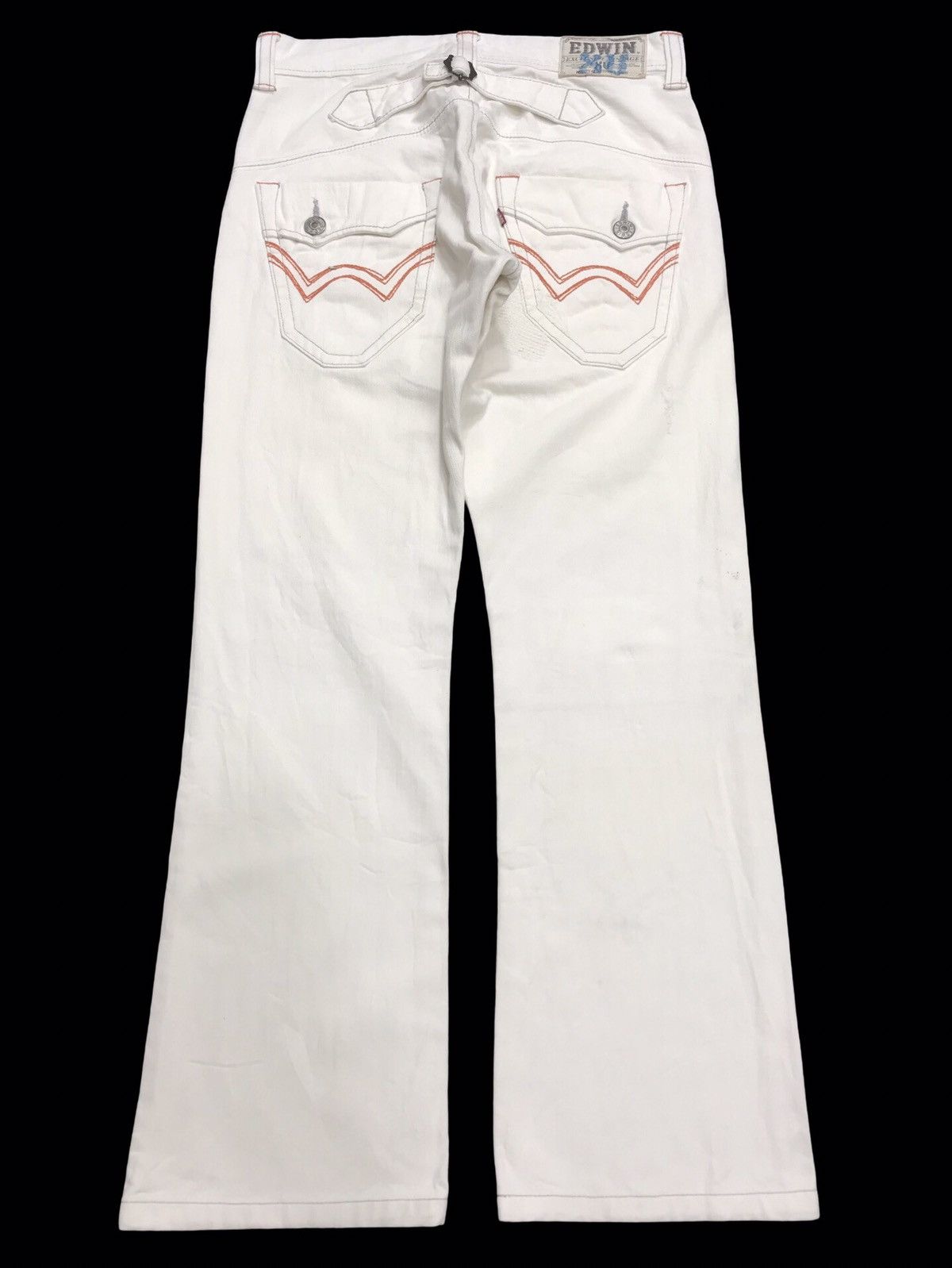 Edwin 💥ARCHIVAL WIDE FLARE💥VERY RARE EDWIN DISTRESSED DENIM F250 Size US 32 / EU 48 - 2 Thumbnail