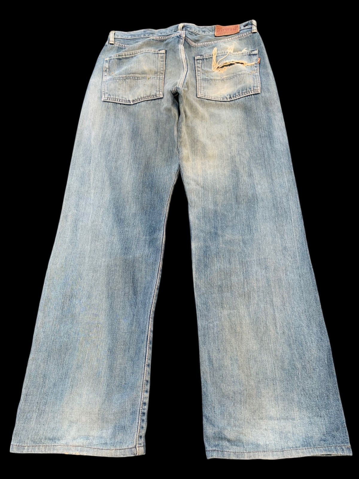 Kapital VINTAGE EDWIN 505 SELVEDGE FADED&RUSTY DISTRESSED DENIM Size US 28 / EU 44 - 4 Thumbnail