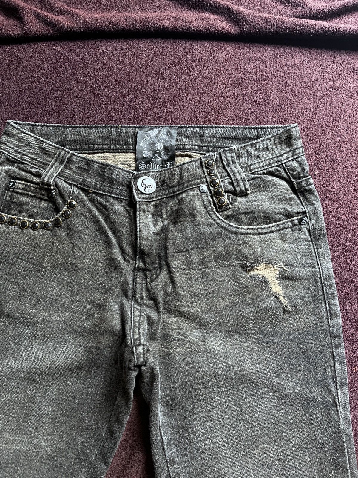 Other SOLBERRY PANTS Distressed punk grunge y2k Size US 29 - 4 Thumbnail
