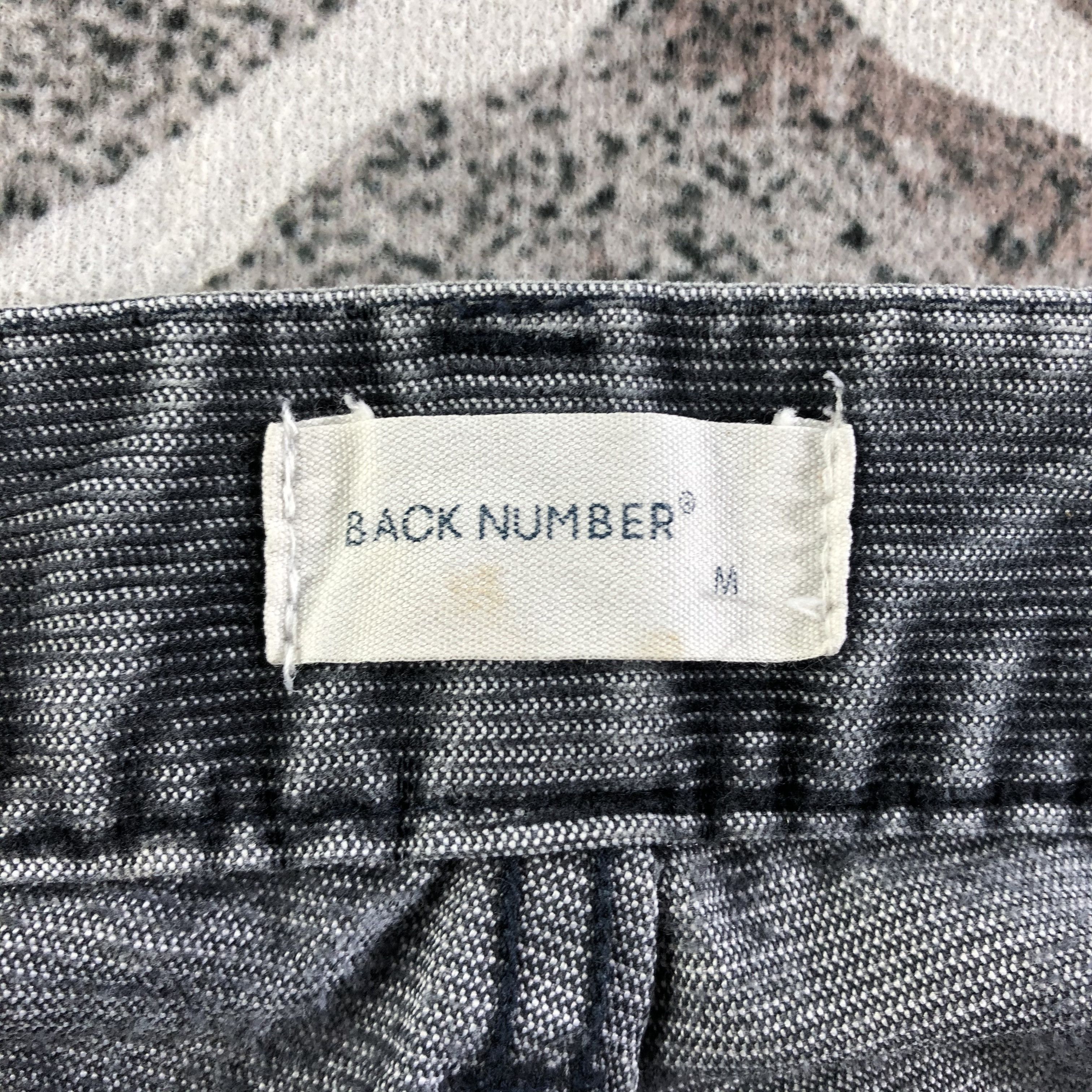 Japanese Brand Back Number Jeans Faded Black Denim Size US 30 / EU 46 - 8 Thumbnail