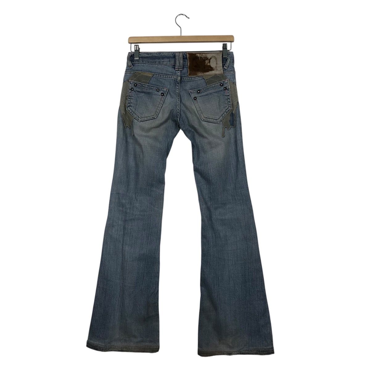 COOLA Distressed Washed Flare Jeans – Early 2000s