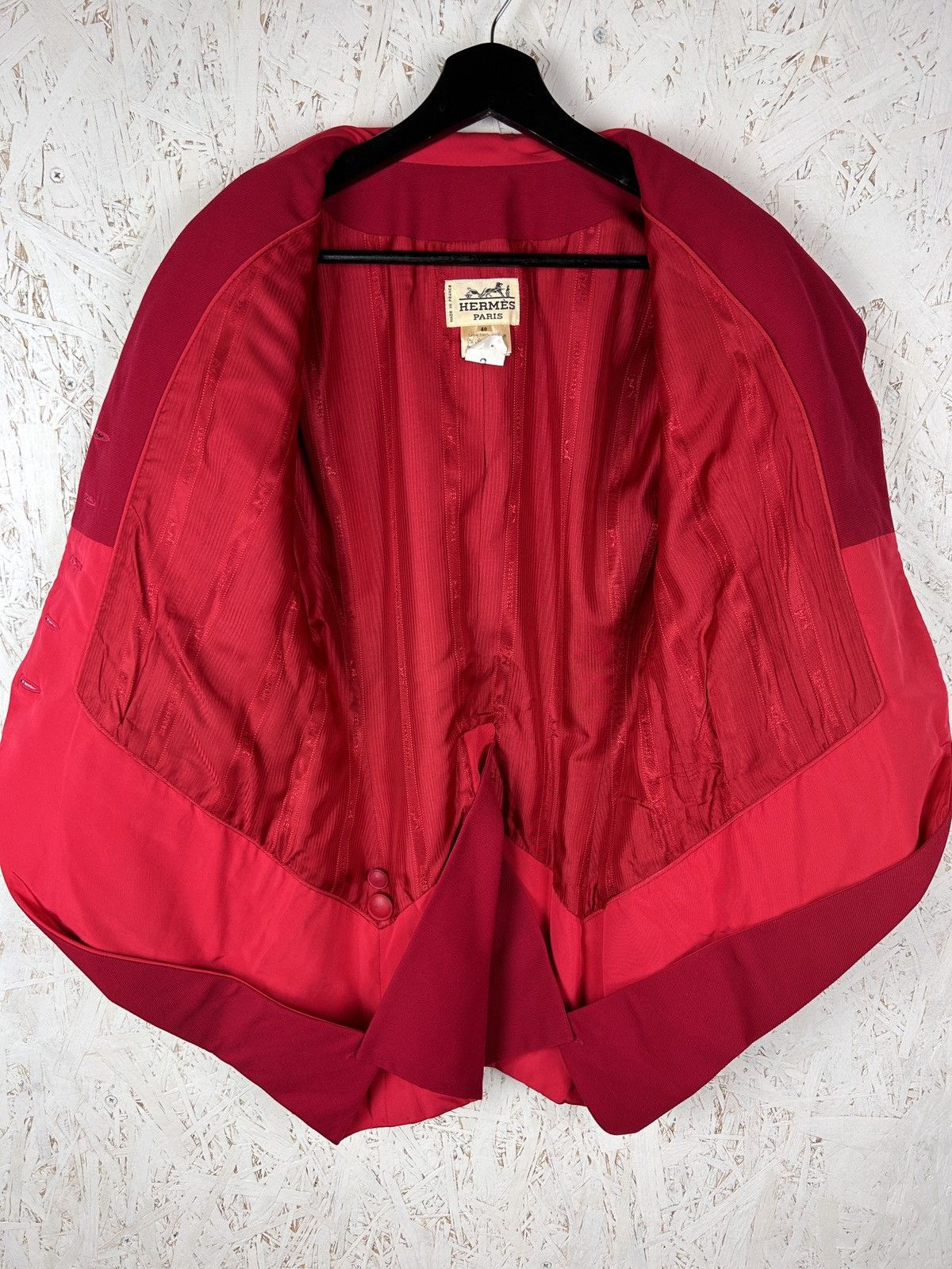 Hermes Vintage Hermes Pink Wool Suit Blazer Jacket Size 40 Size S / US 4 / IT 40 - 7 Thumbnail